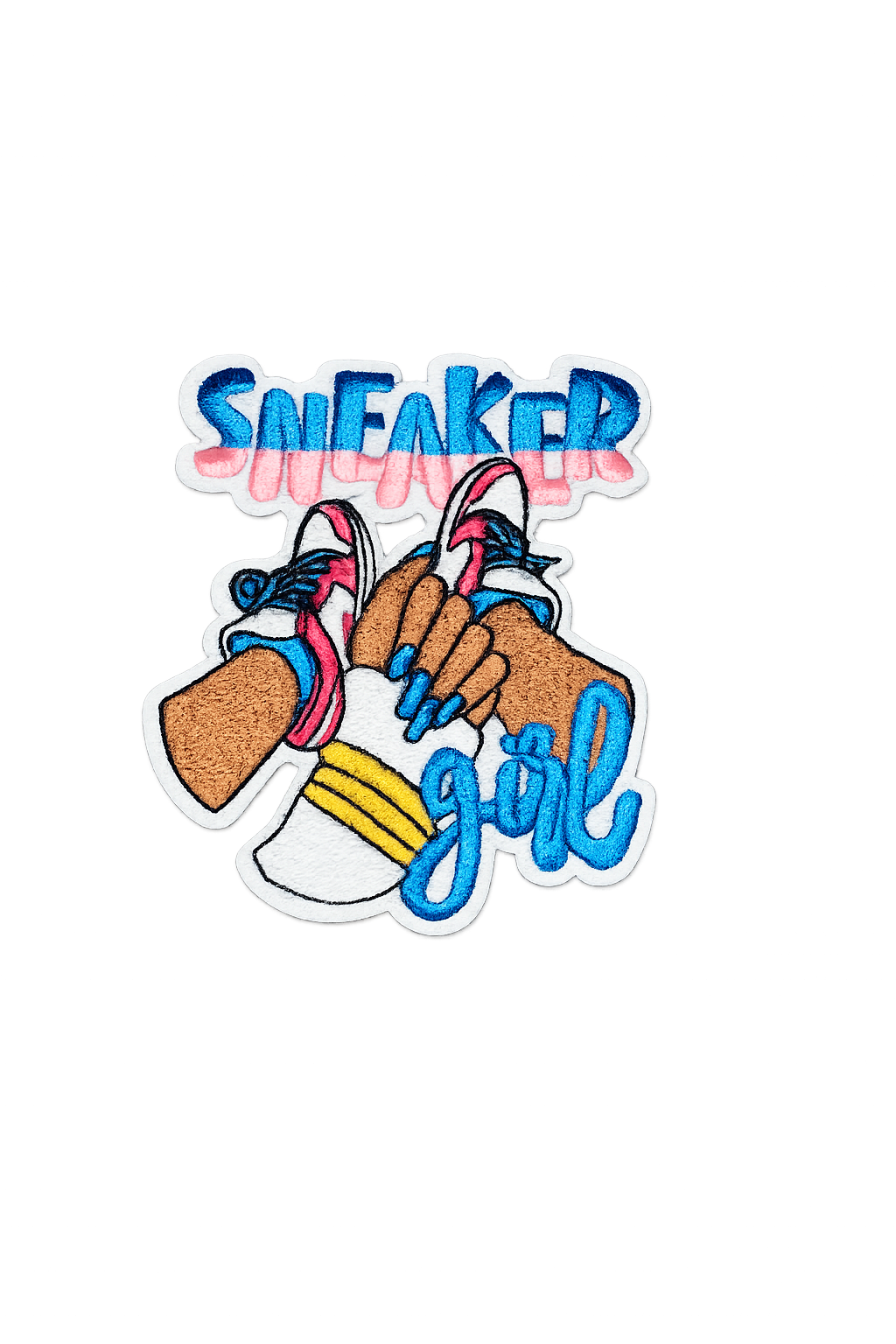 Sneaker Girl Iron-On Patch