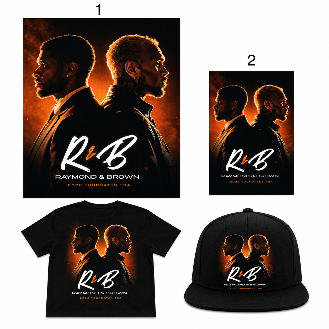 R&B Tour Full Color DTF Heat Transfer – Ready to Press (Transfer Only – Apparel Not Included)