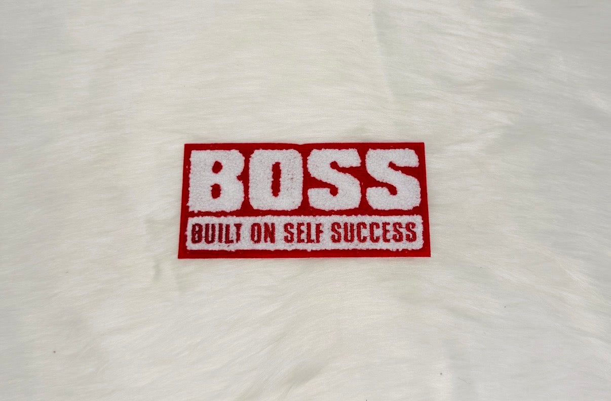 Boss Built on Self Success Iron-On Mid Size Patch