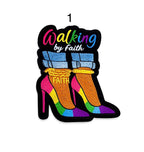 Walking by Faith Heels Iron-On Patches