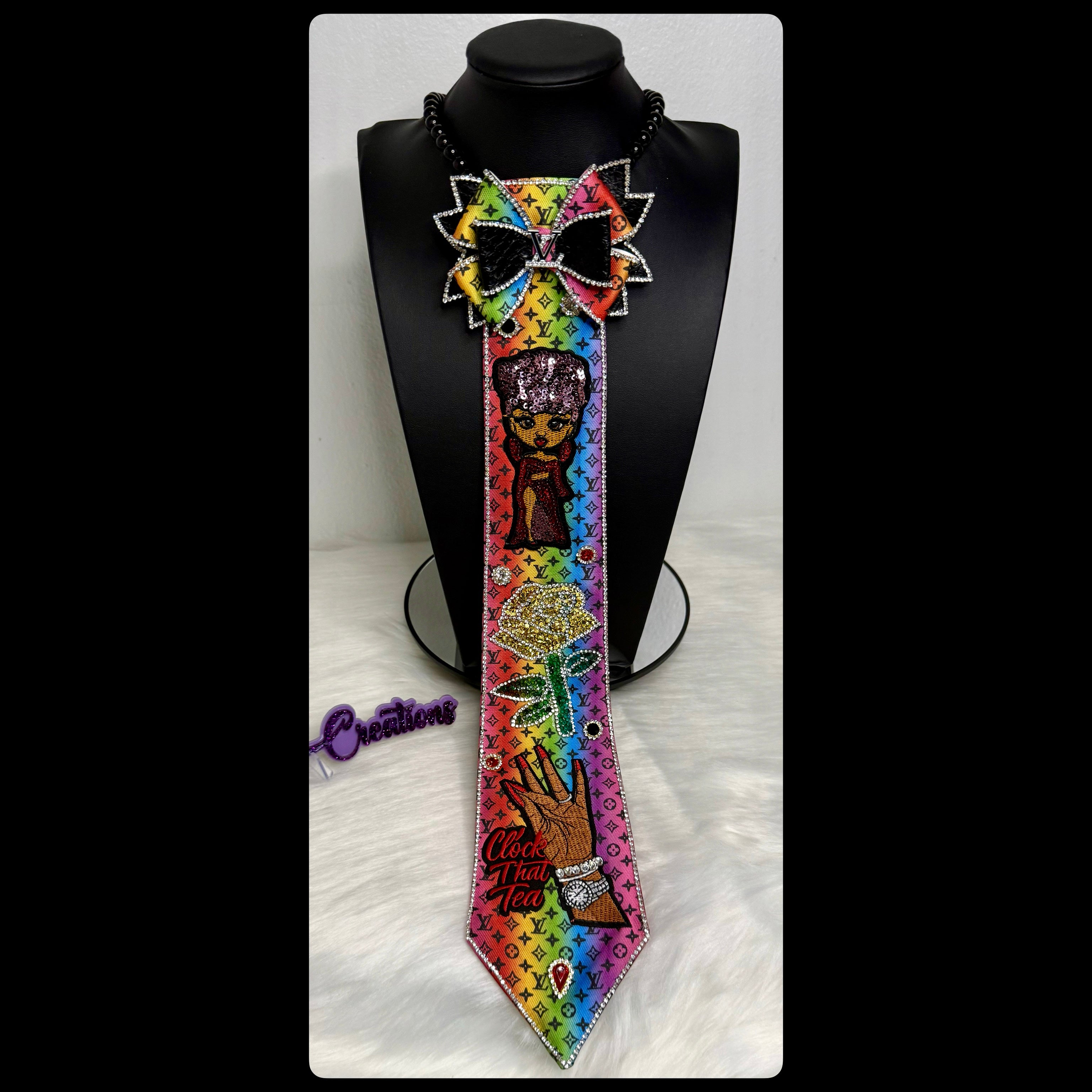 Inspired LV Clock That Tea Tie