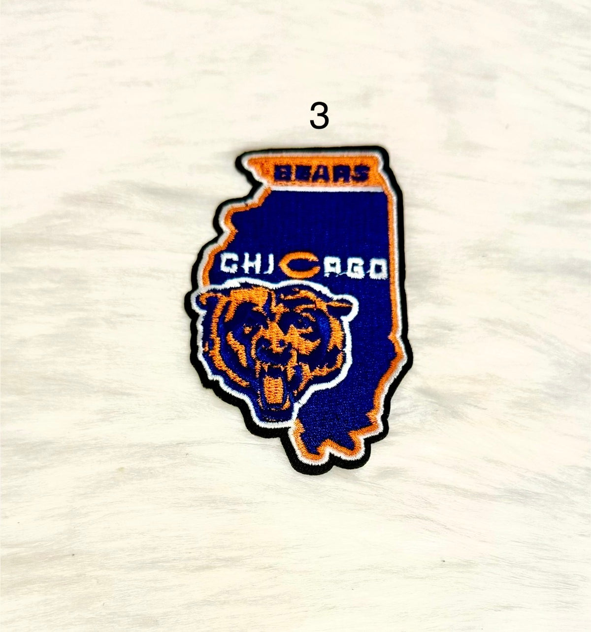 Chi-Town Football Iron-On Patches