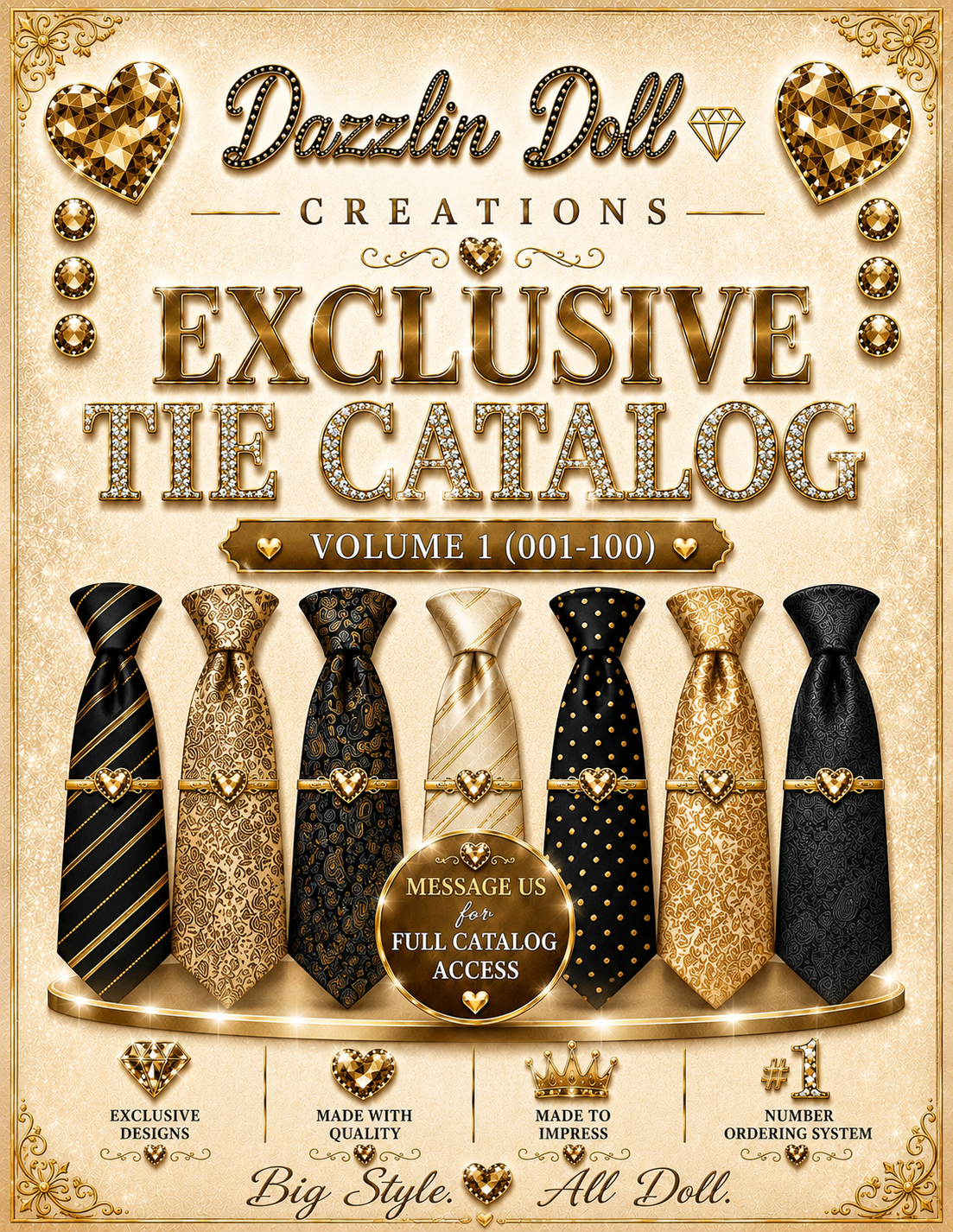 Dazzlin Doll Exclusive Tie Catalog — Volume 1 (001–100)
