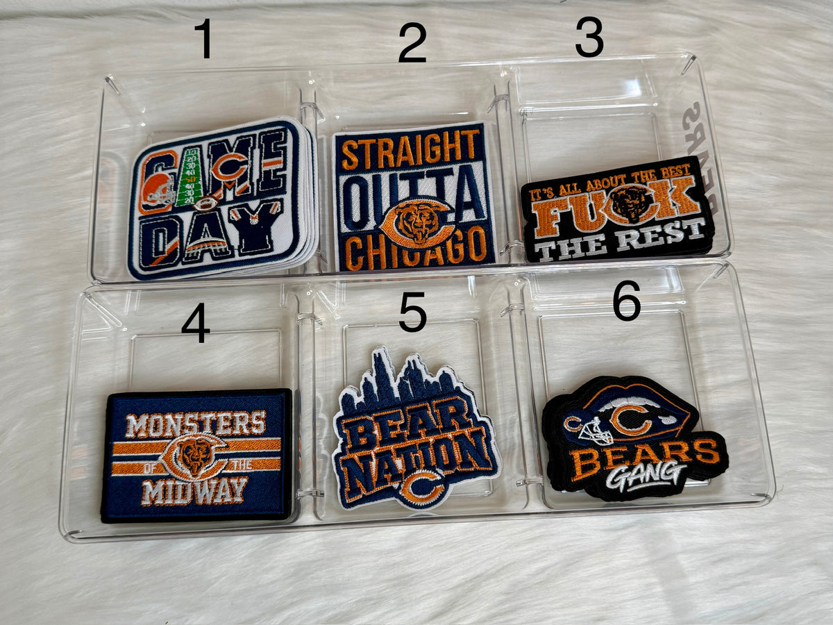 Chicago Football Small Iron-On Patches