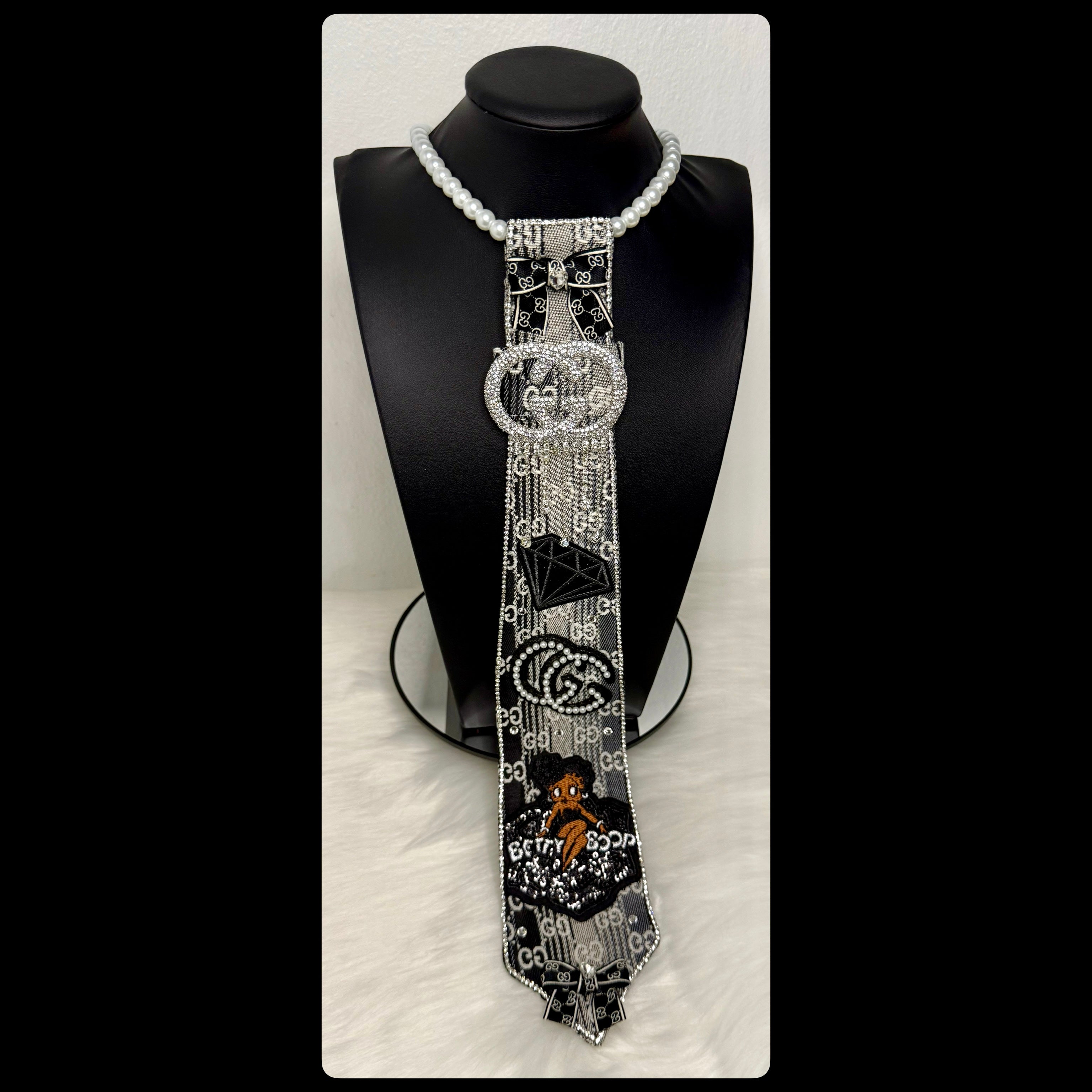 Blacked Inspired GG tie