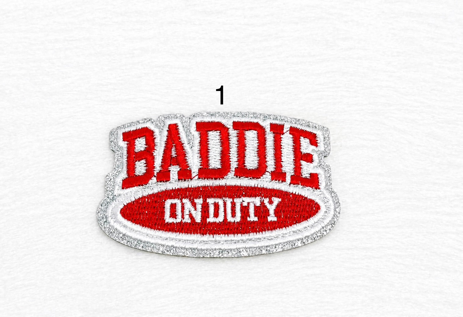 Baddie On Duty Iron-On Small Patches