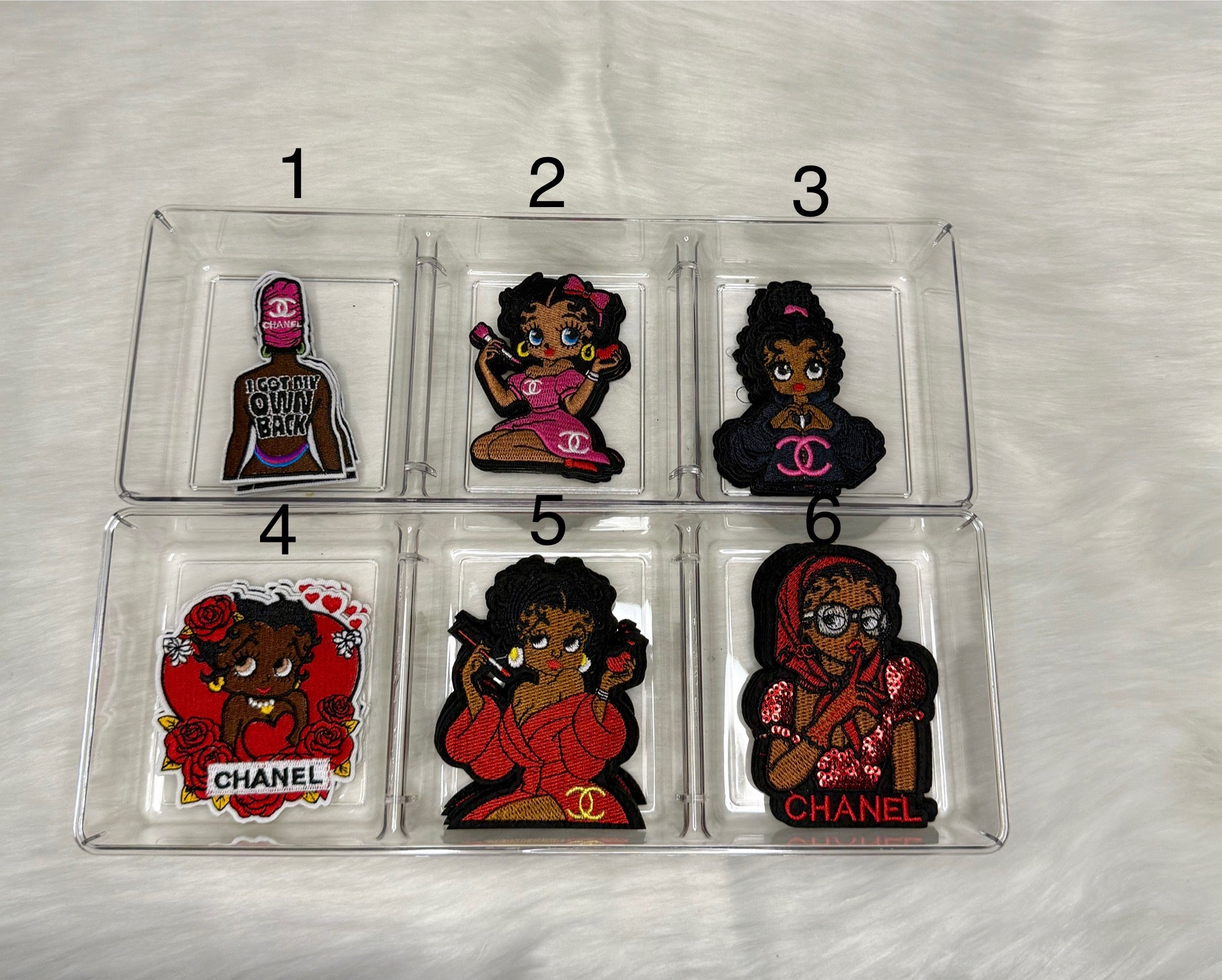 Inspired CC Betty Boop Patches