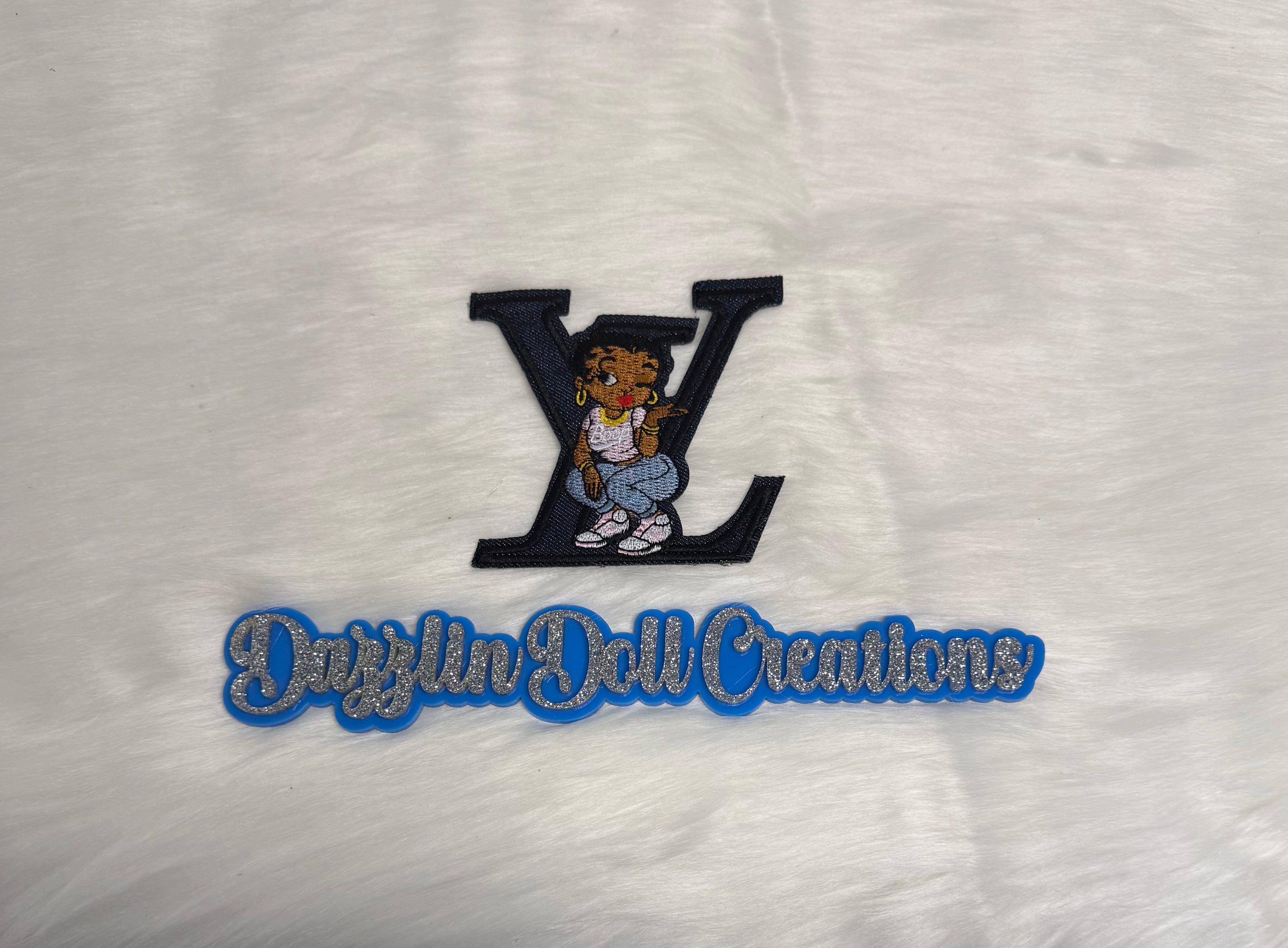 Inspired LV Betty Boop Denim Patch