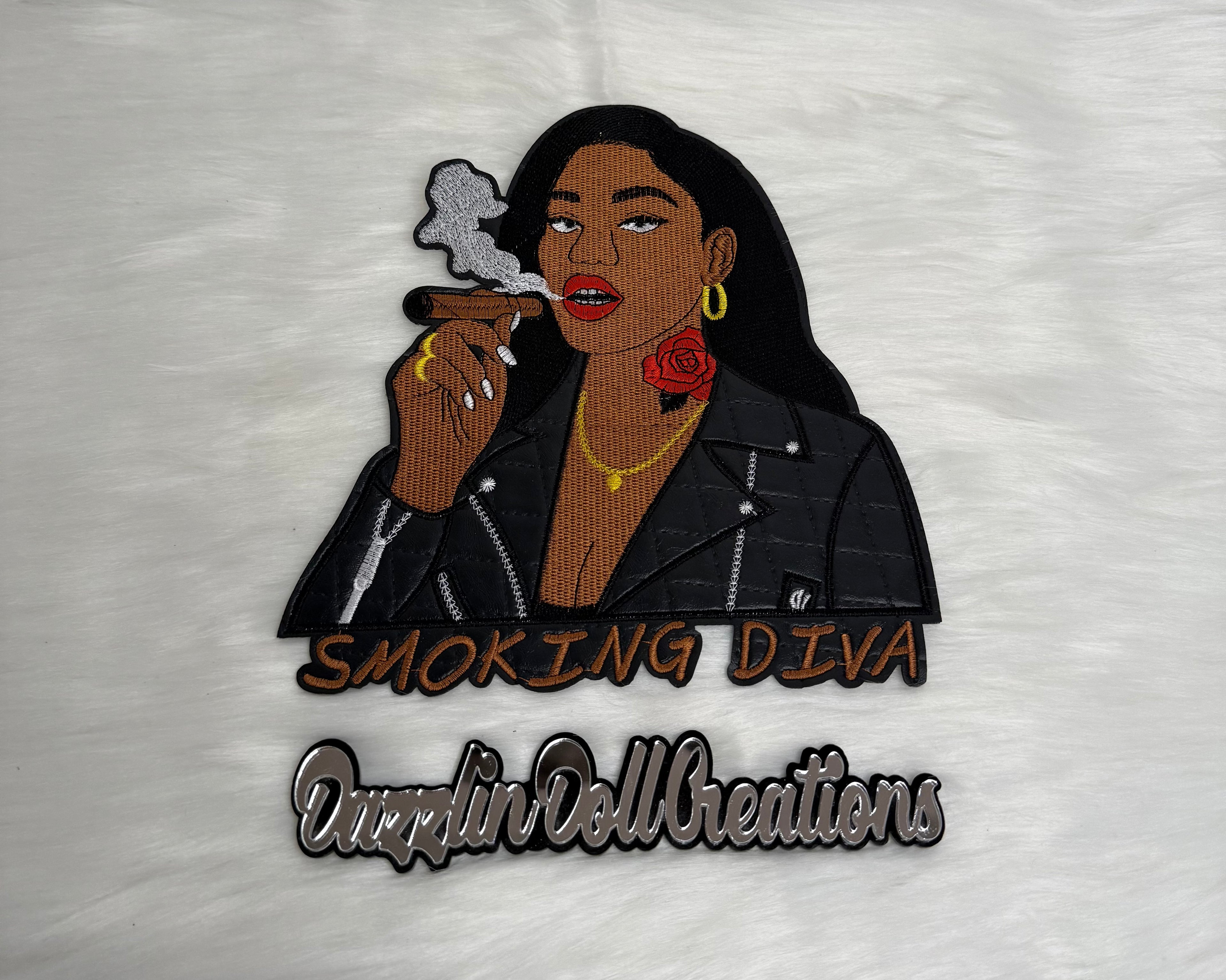 Smoking Diva Iron-On Big Patch