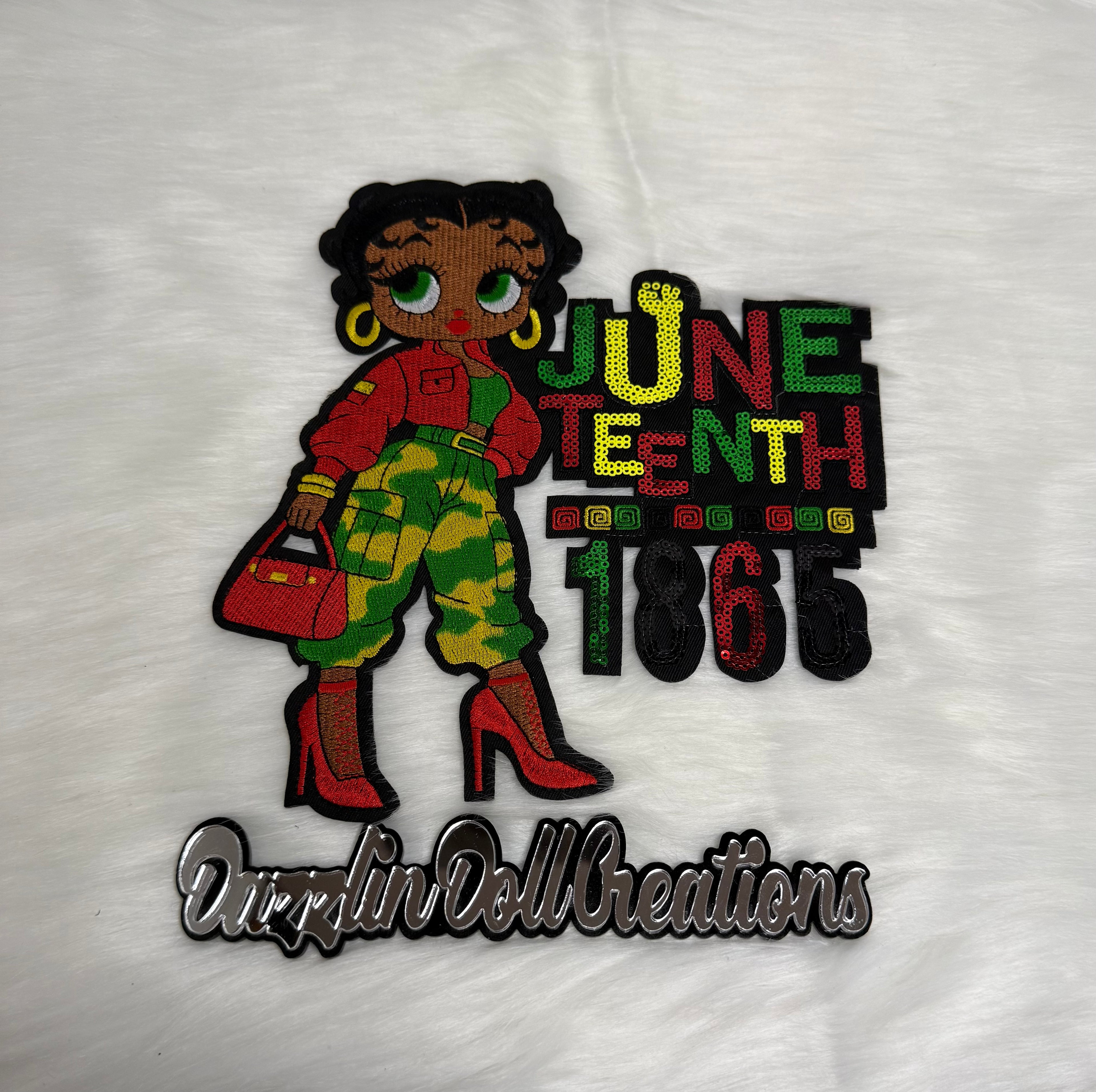 Juneteenth Betty Iron-On Big Patch