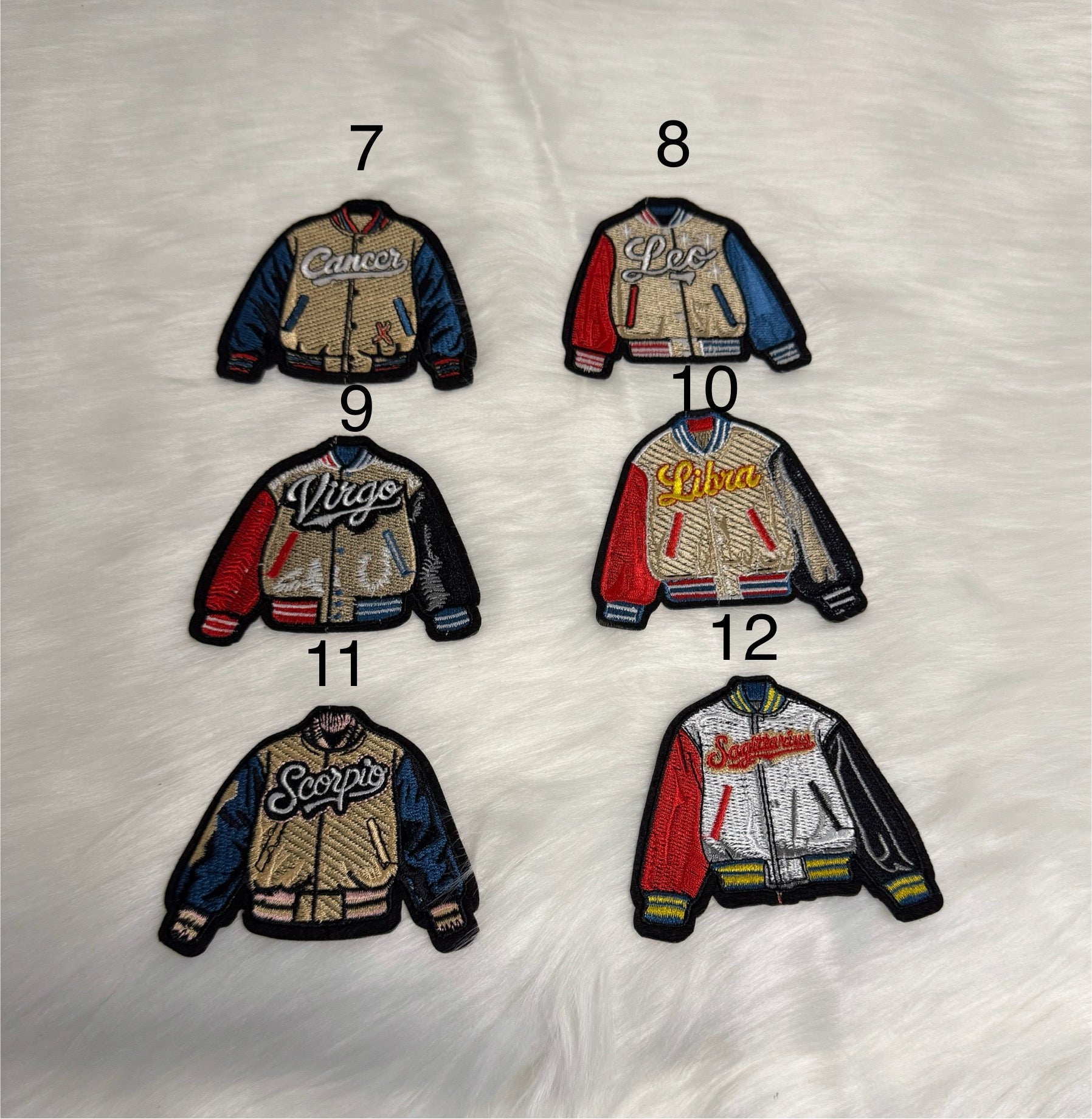 Zodiac Jacket Patches