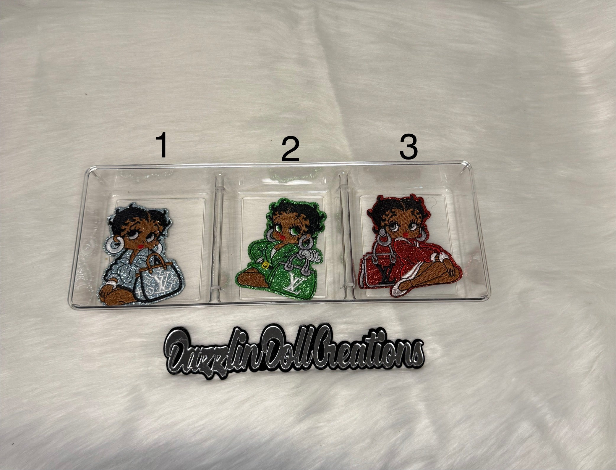 Inspired LV Betty Boop Patches