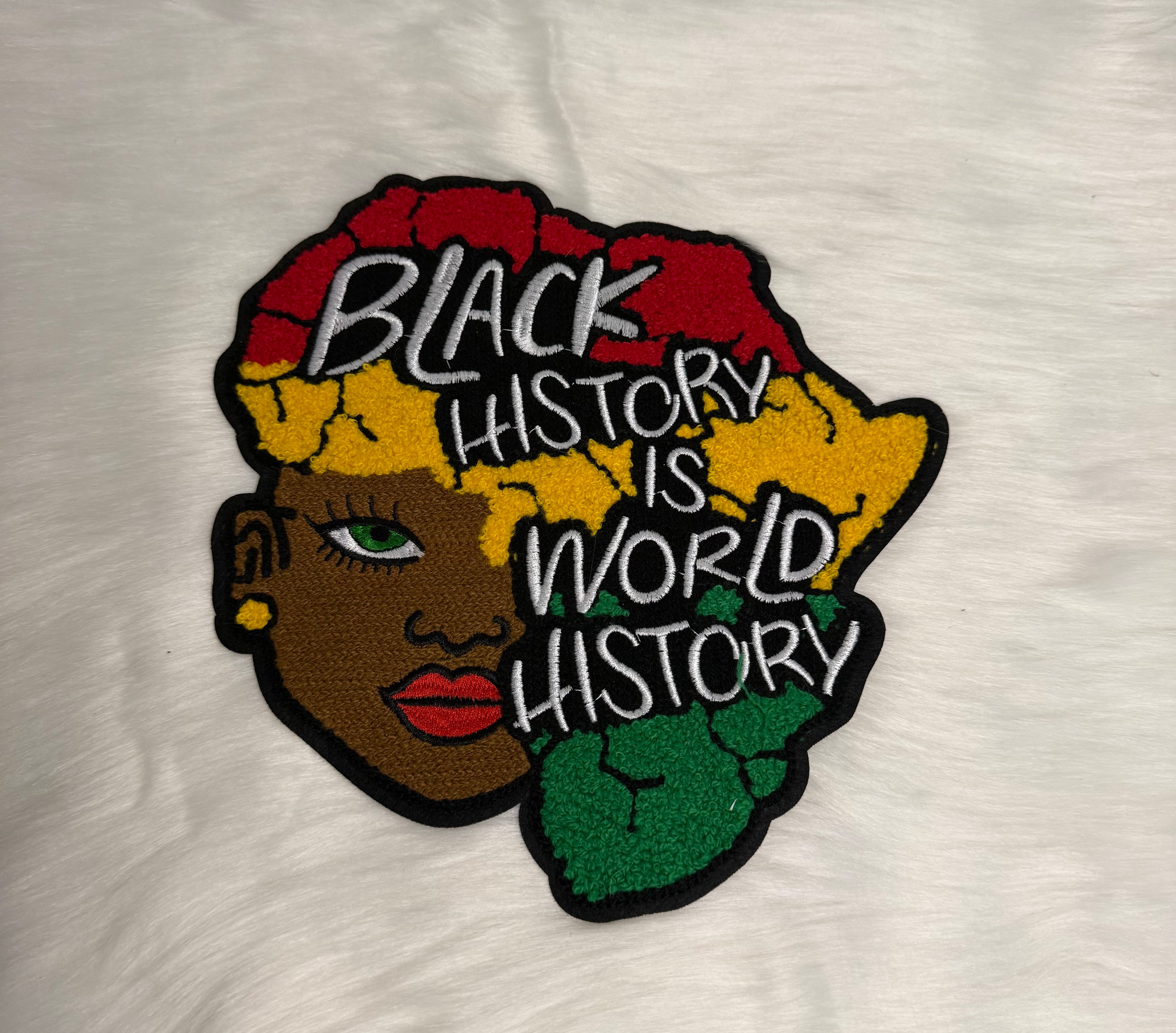 Black History Iron-On Big Patch