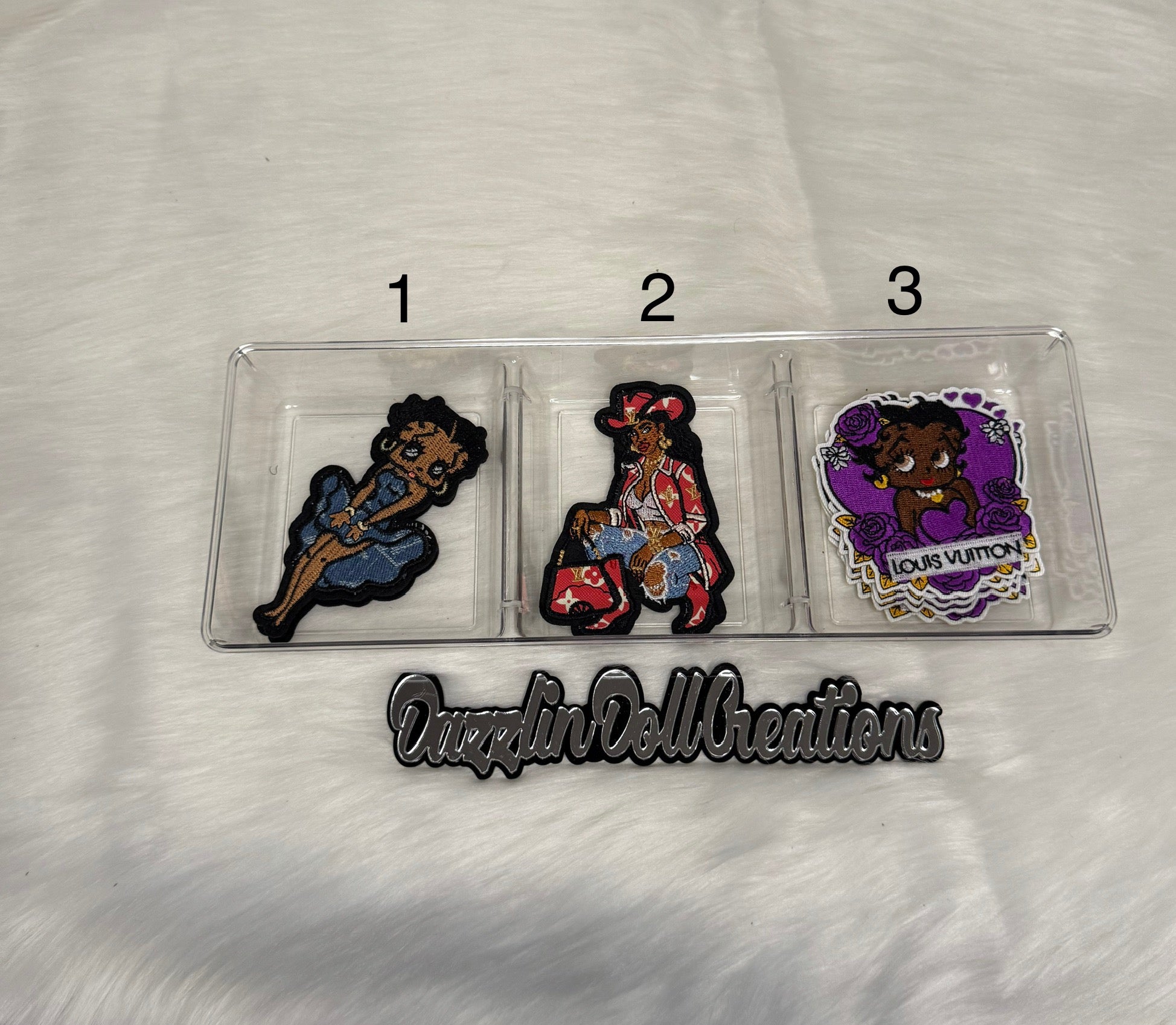 Inspired LV Betty Boop Patches