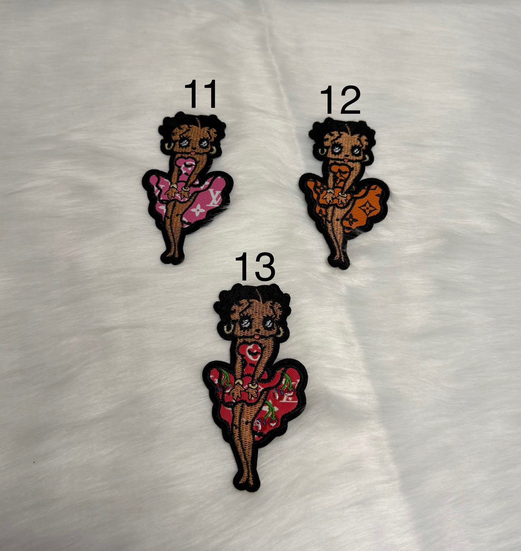 Inspired LV Betty Boop Patches