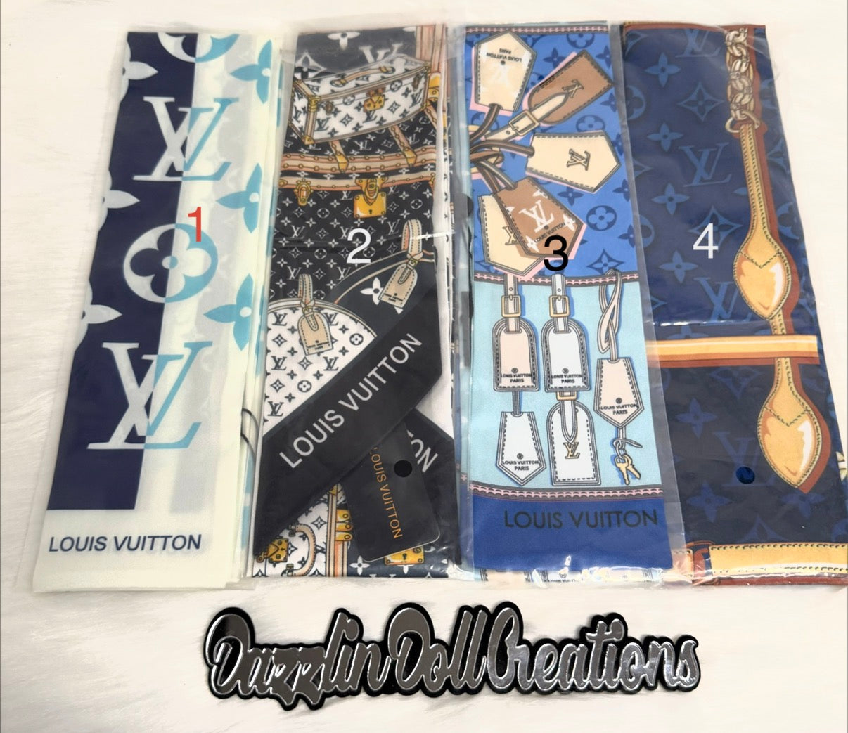 Inspired LV Purse Scarfs