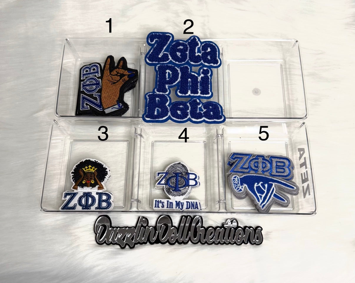 Zeta Phi Beta Sorority Patches