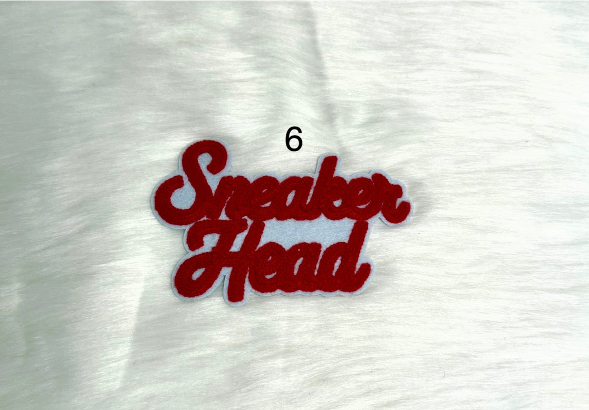 Sneaker Head Iron-On Mid Size Patches