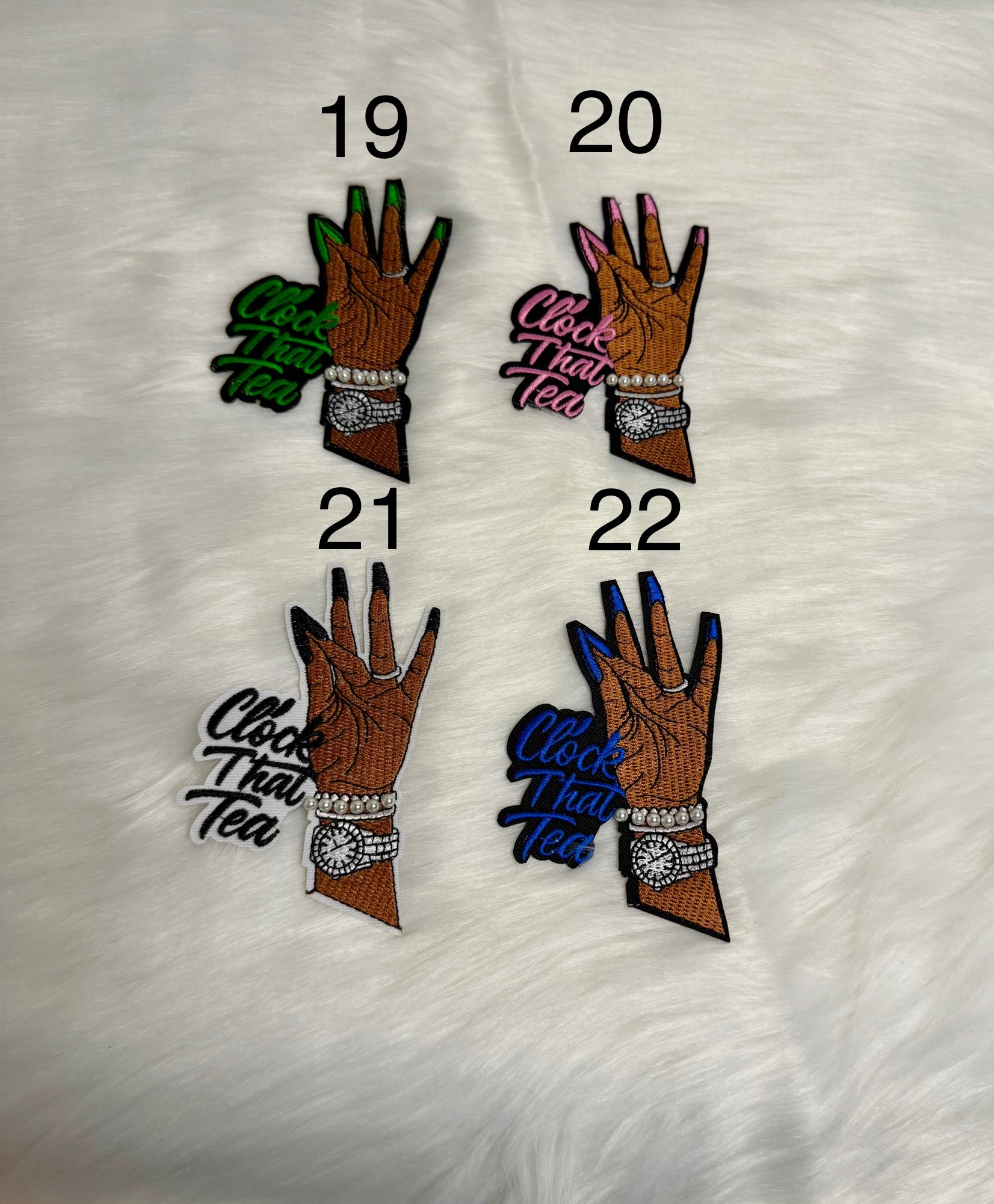 Clock That Tea Hand Patch