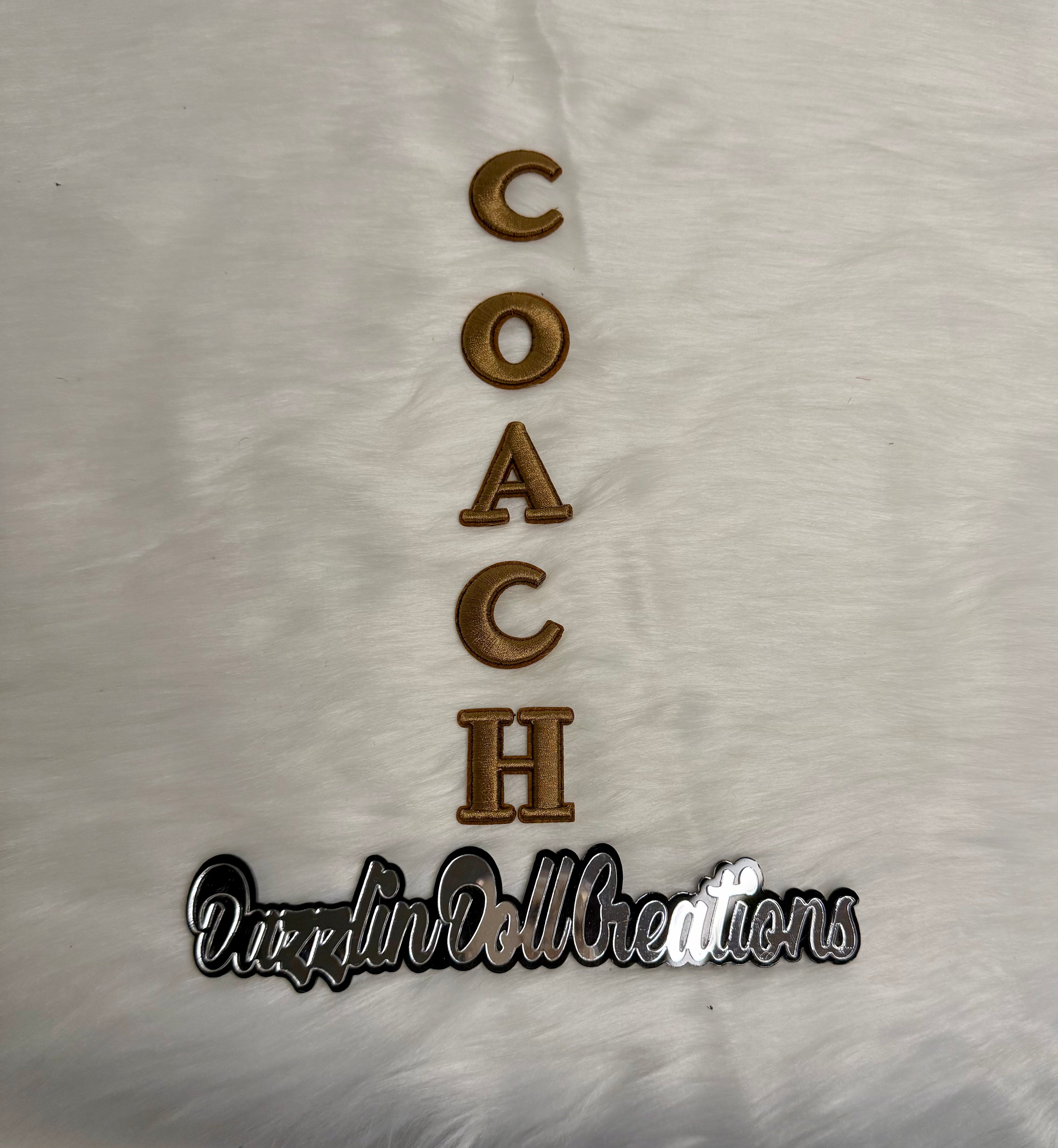 Inspired Coach Iron-On Letters Set