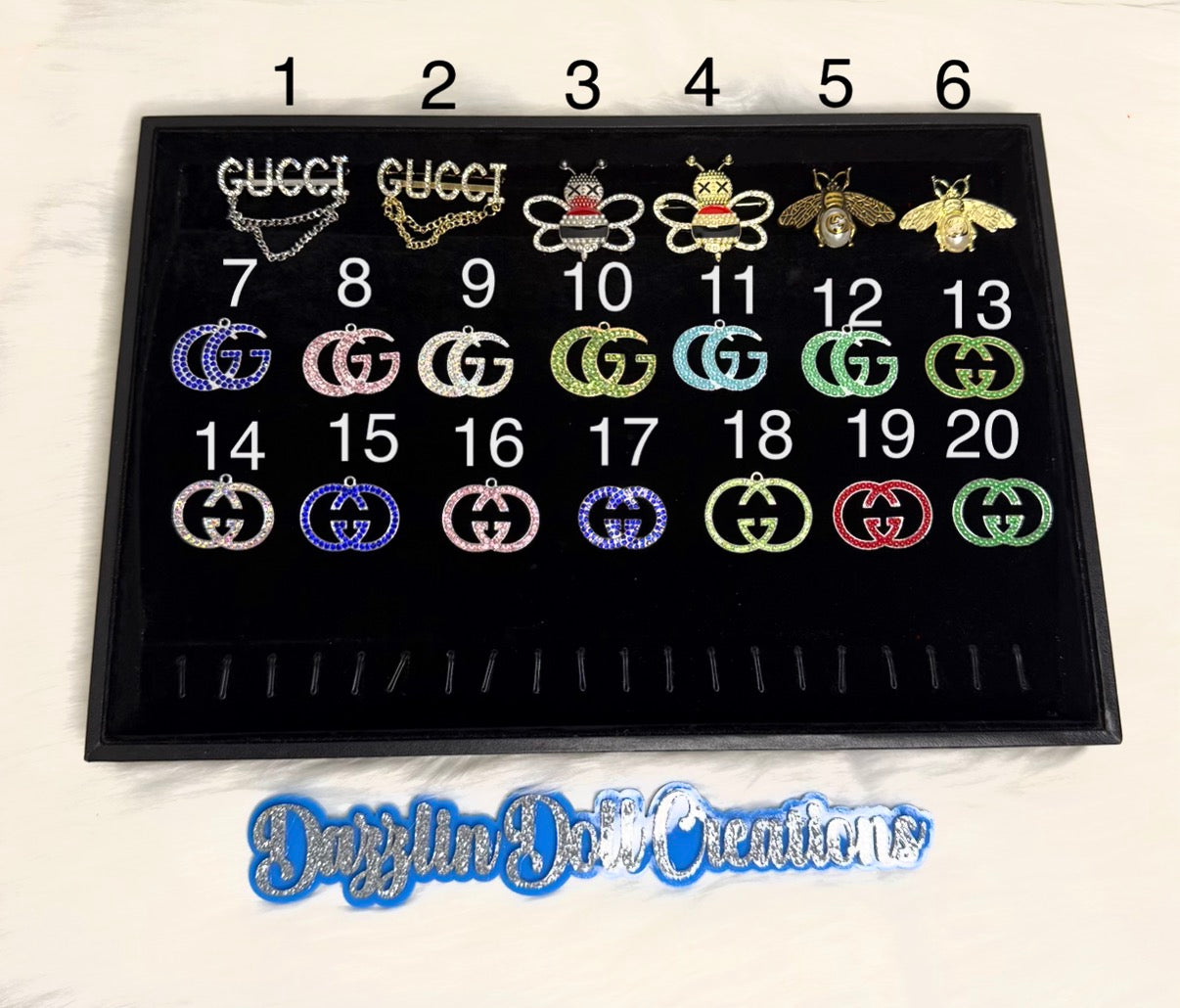 Inspired GG Brooches/Metal Charms