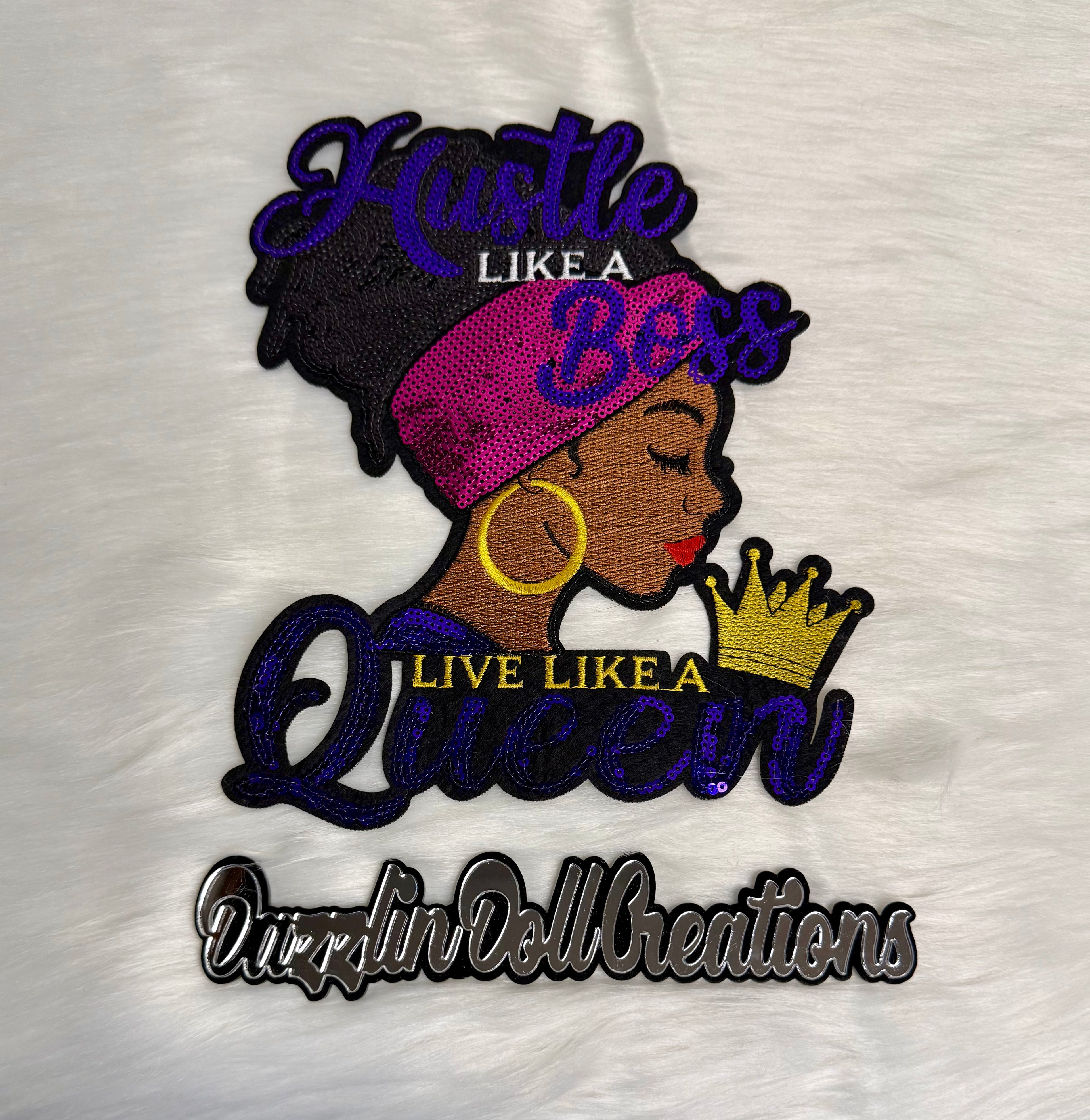 Blessed Queen Sequins Big Patch