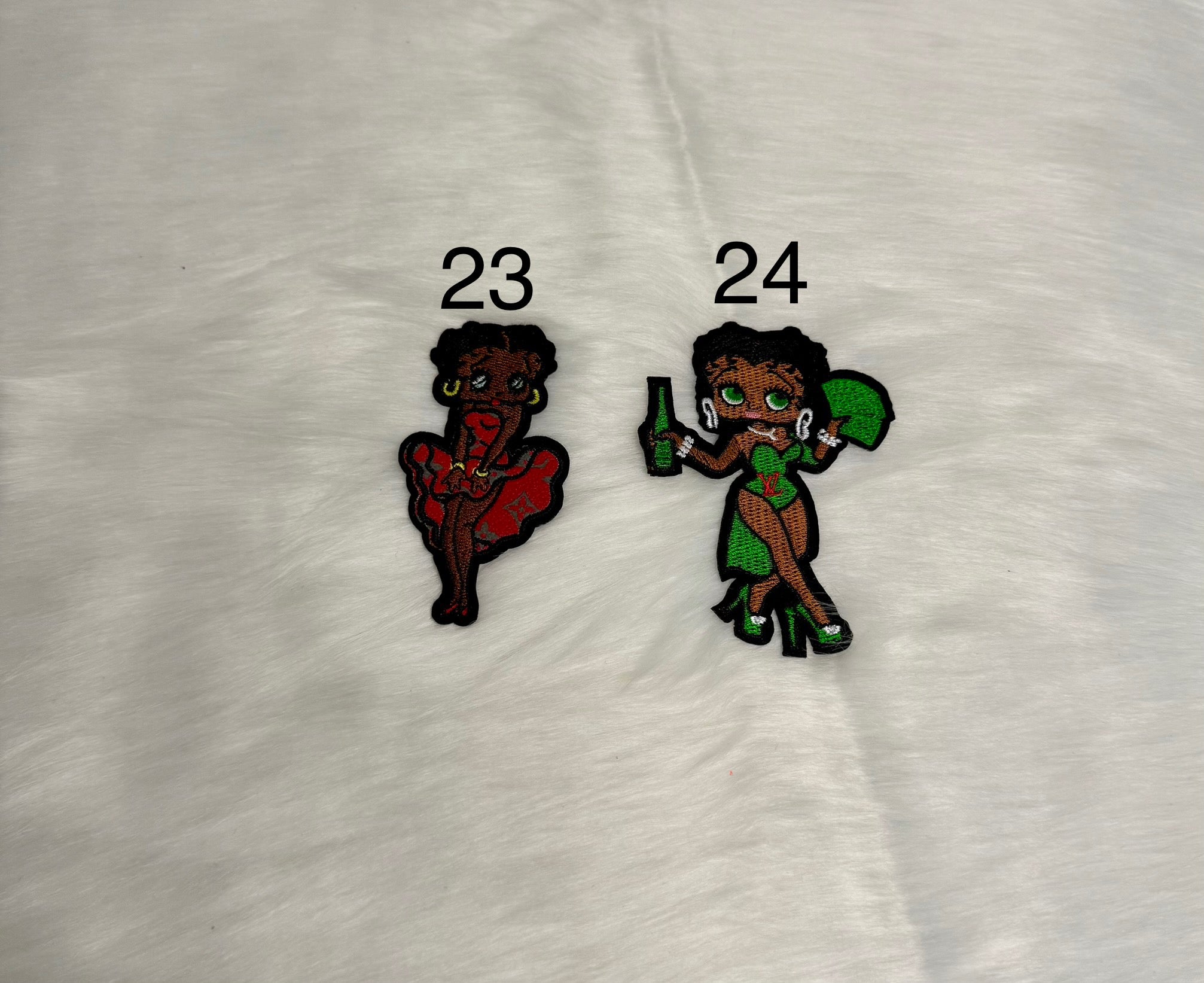Inspired LV Betty Boop Patches