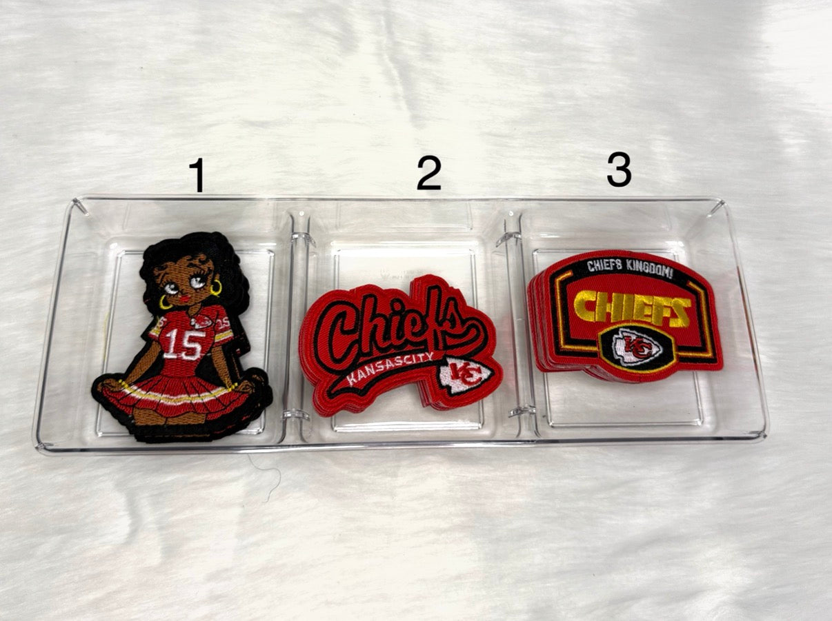 KC Football Iron-On Patches