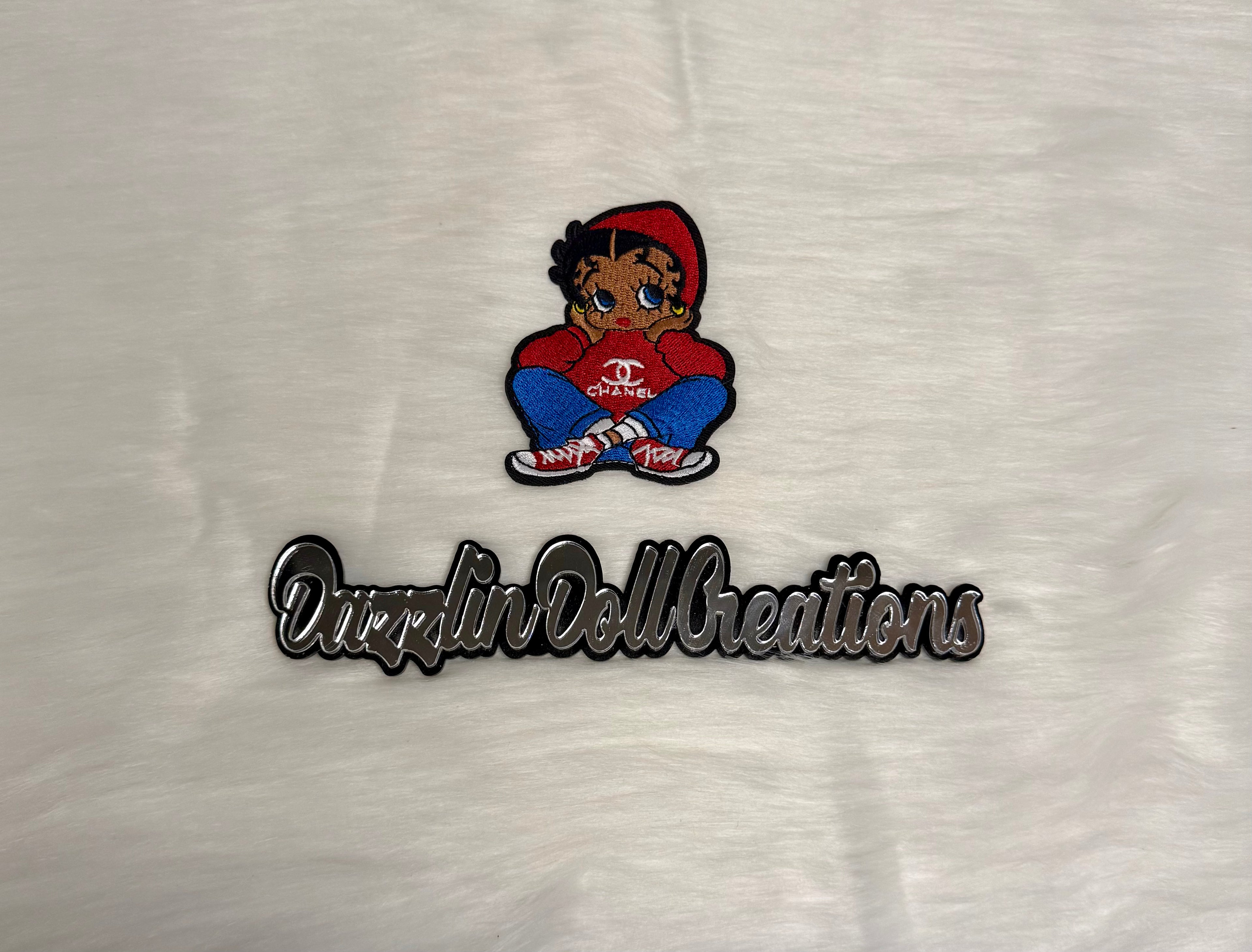 Inspired Designer Iron-On Pocket Patch