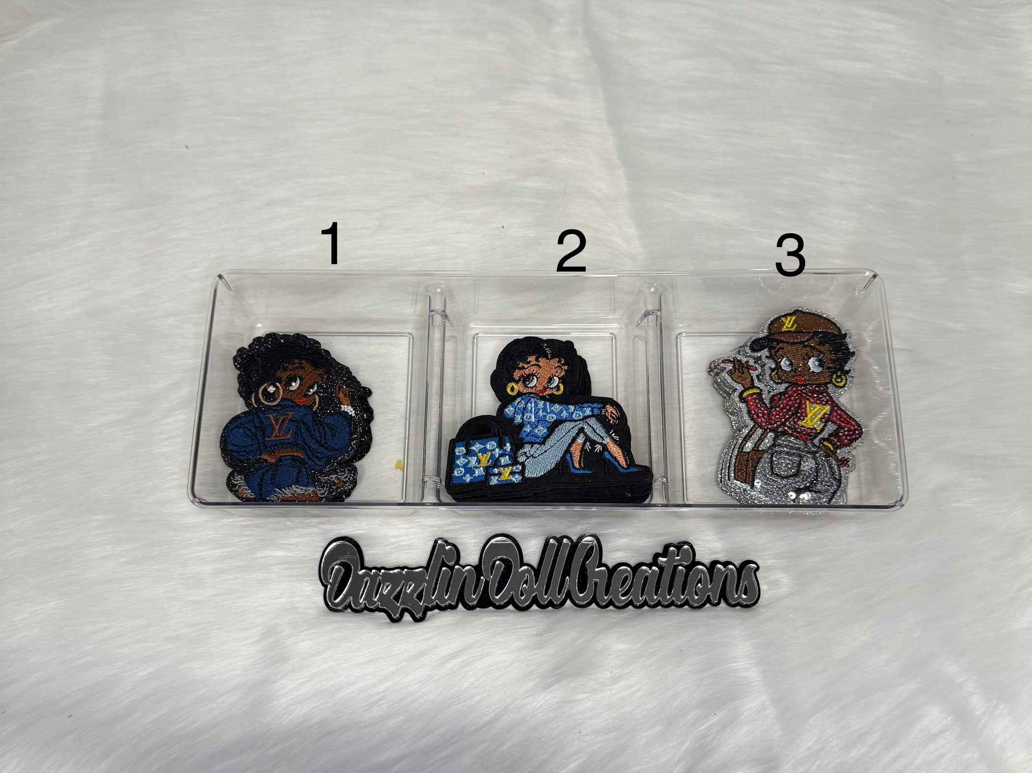 Inspired LV Betty Boop Patches