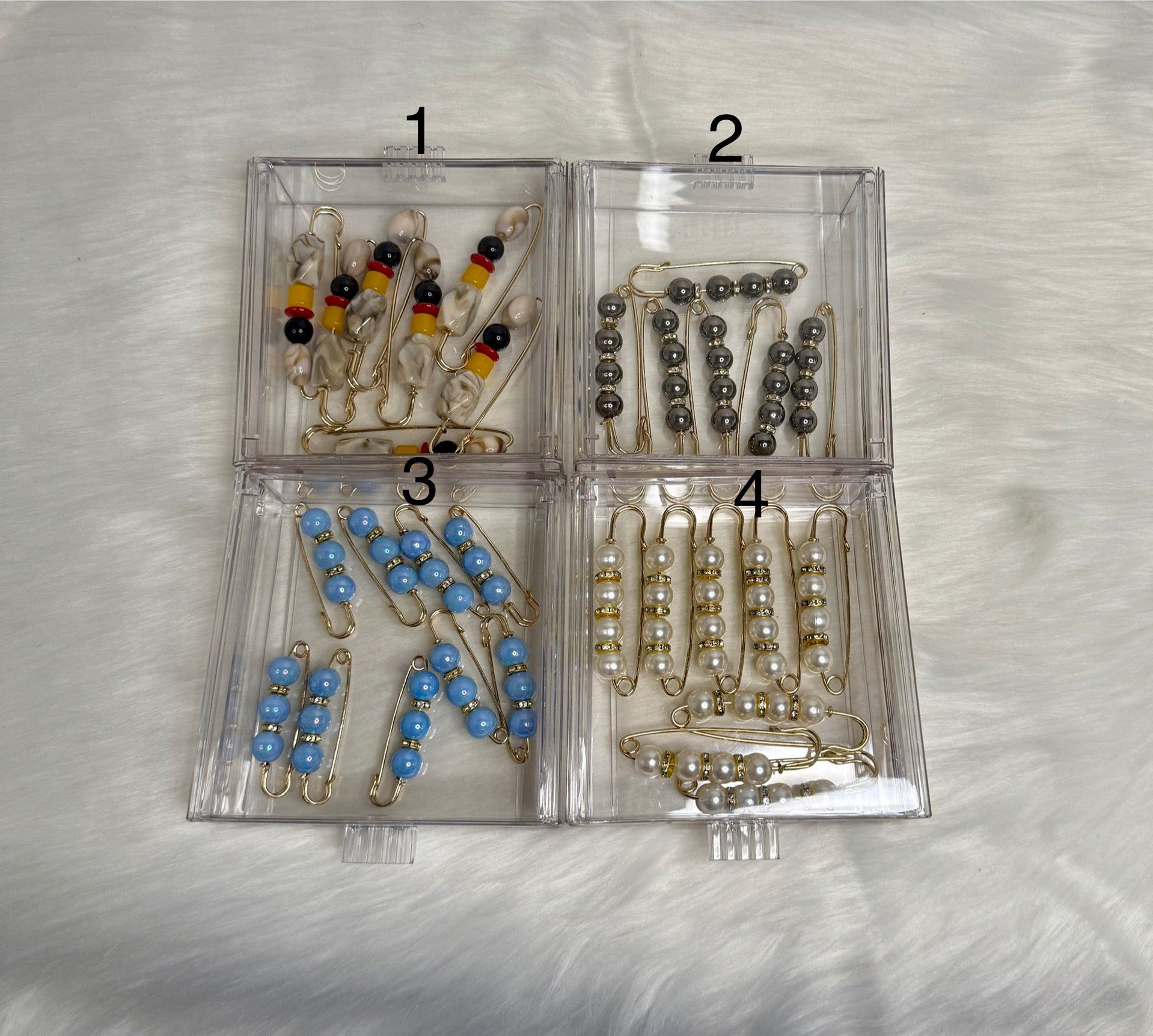 Elegant Pearl Safety Pins