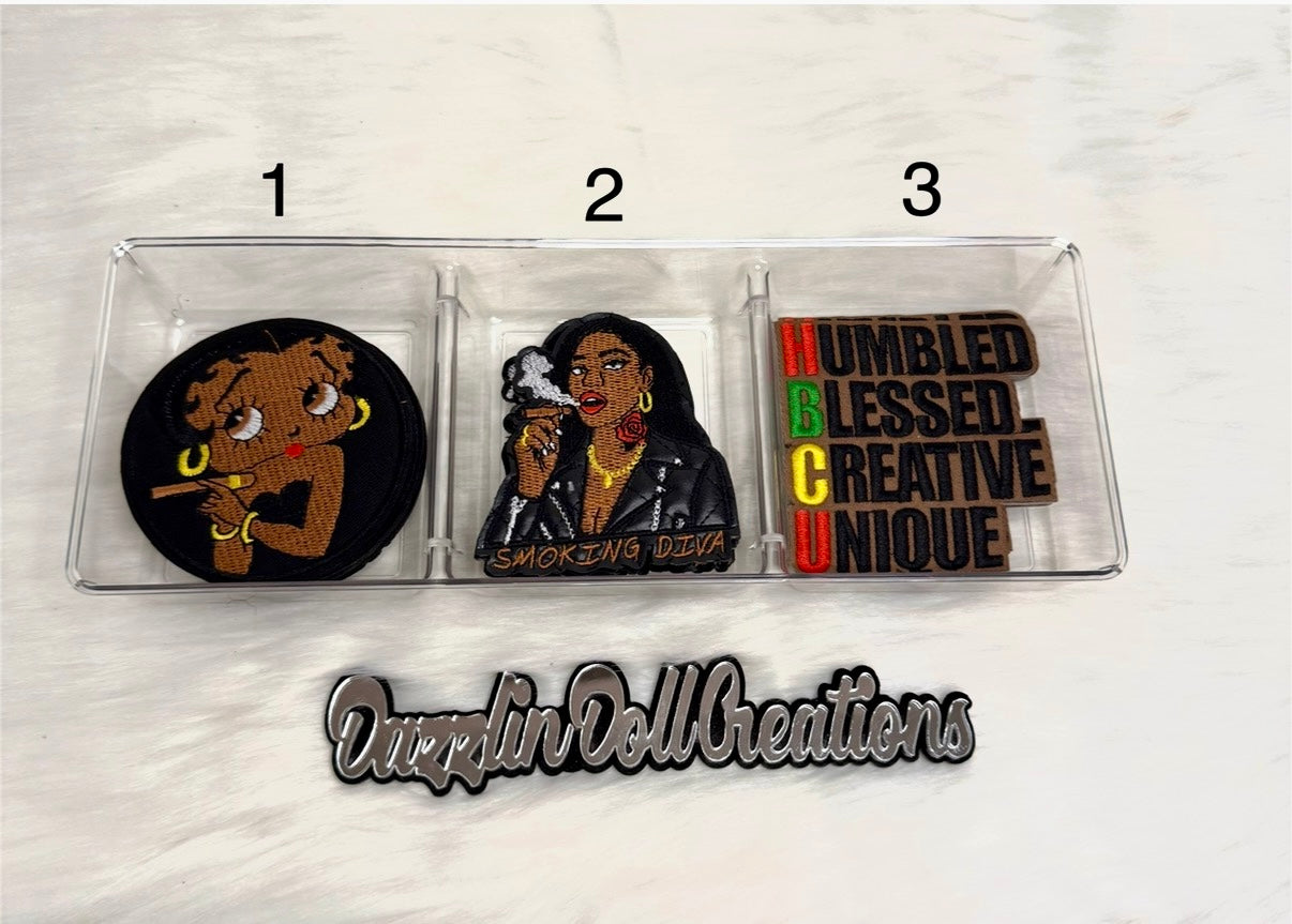 Betty Boop/Smoking Diva/Humble Blessed Iron-On Patches