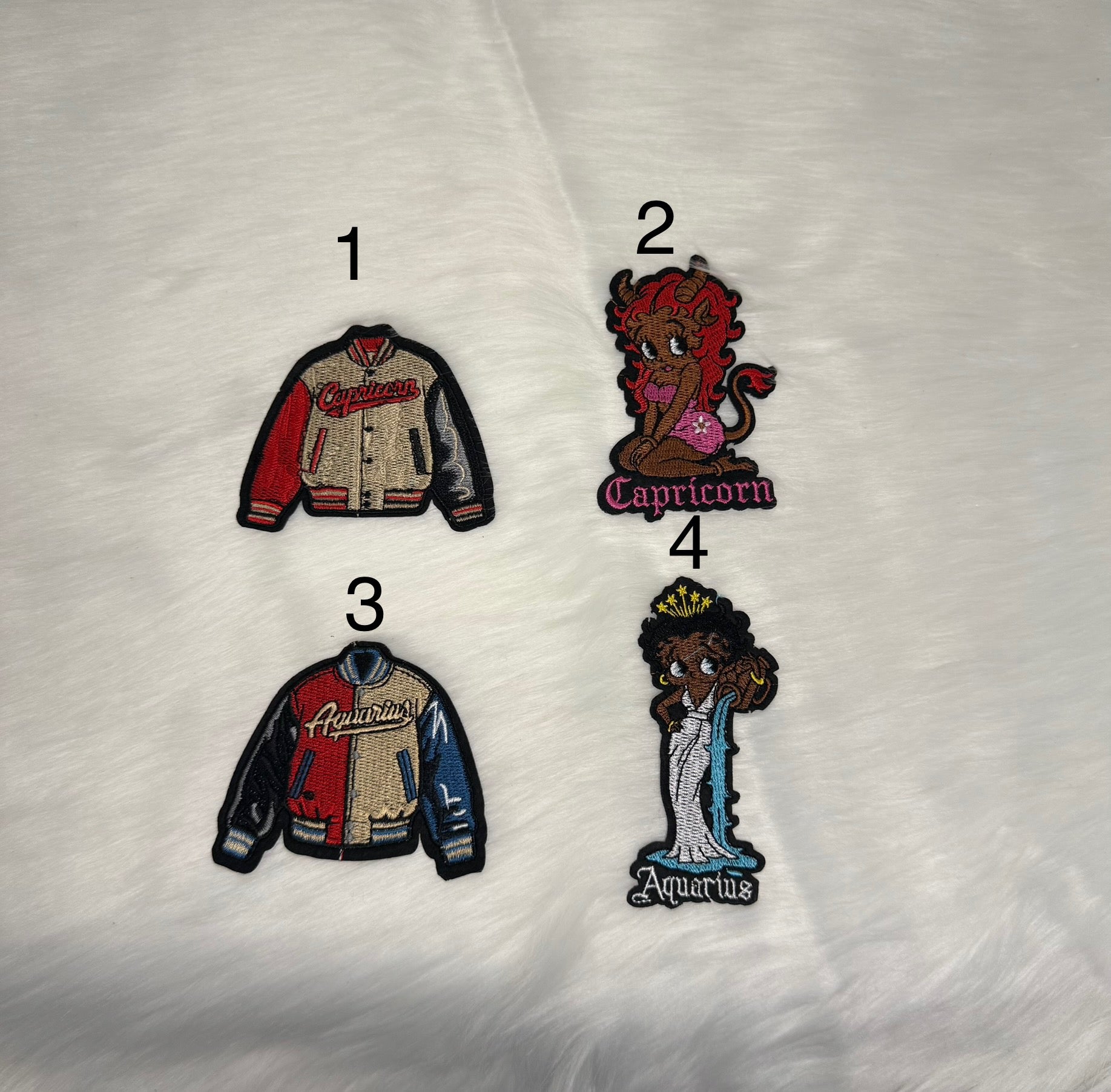 Zodiac Betty Boop/Jackets Patches