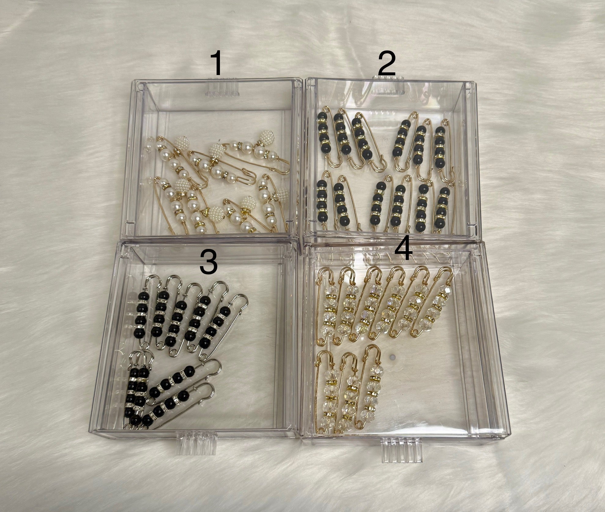 Elegant Pearl Safety Pins