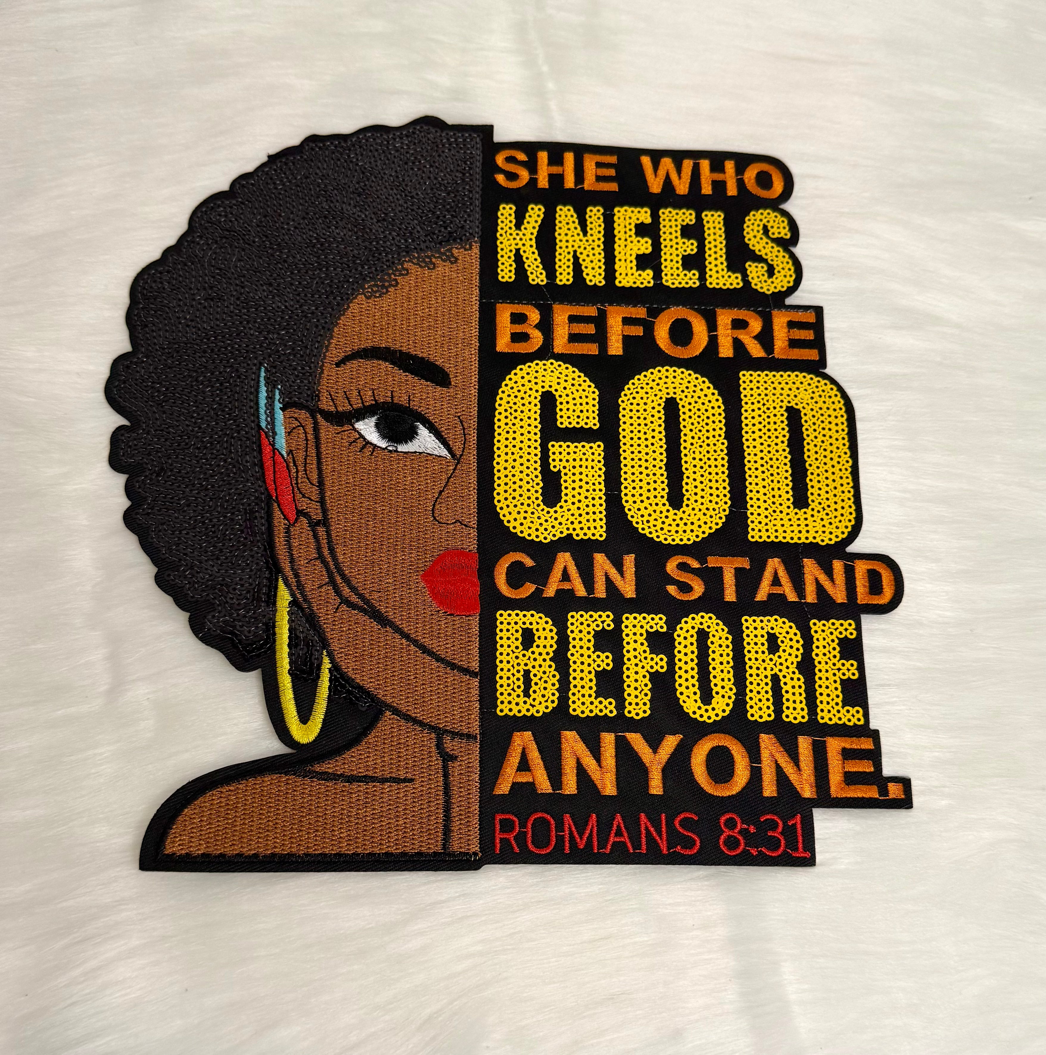 She Who Kneels Iron-On Big Patch