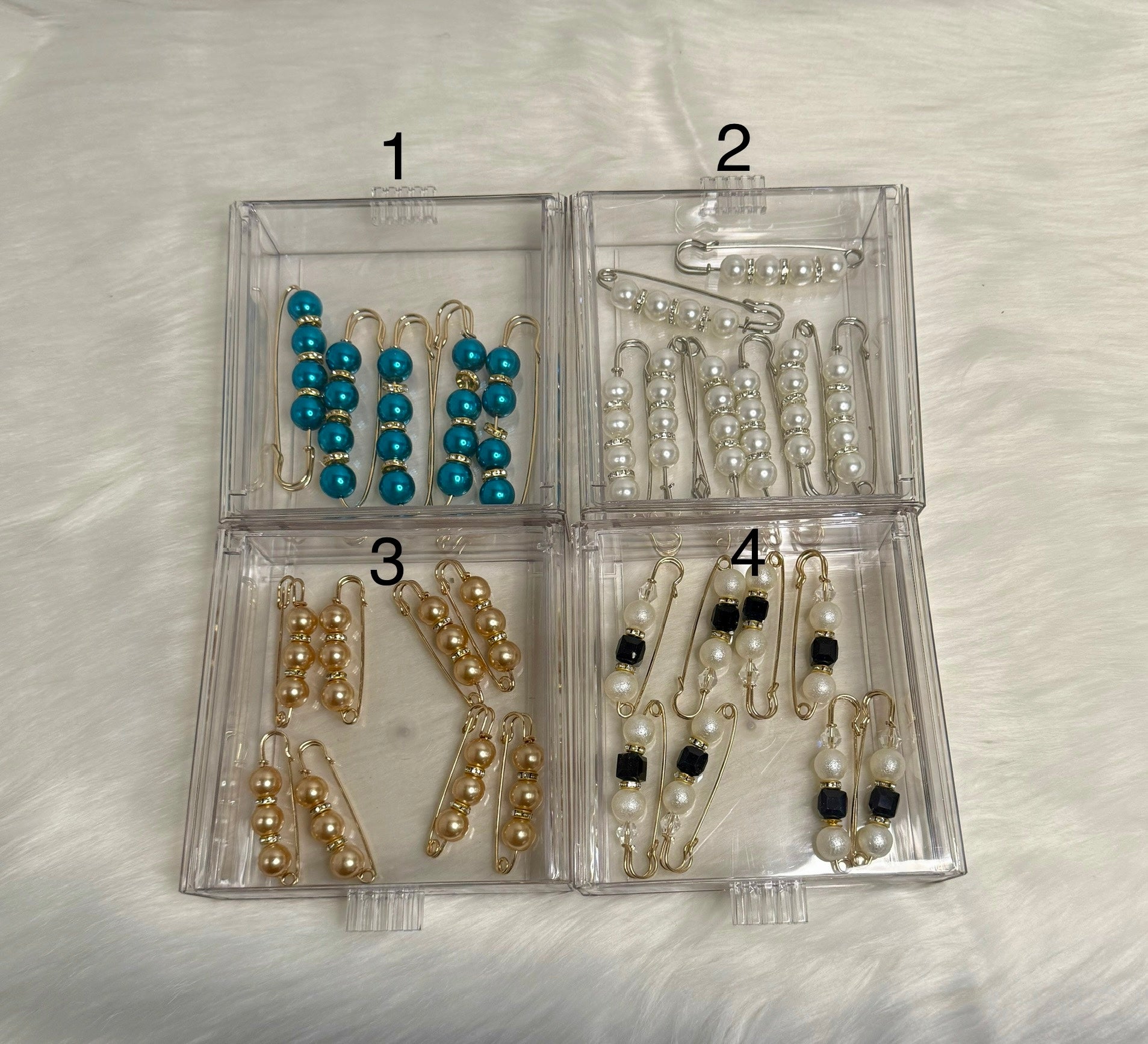 Elegant Pearl Safety Pins