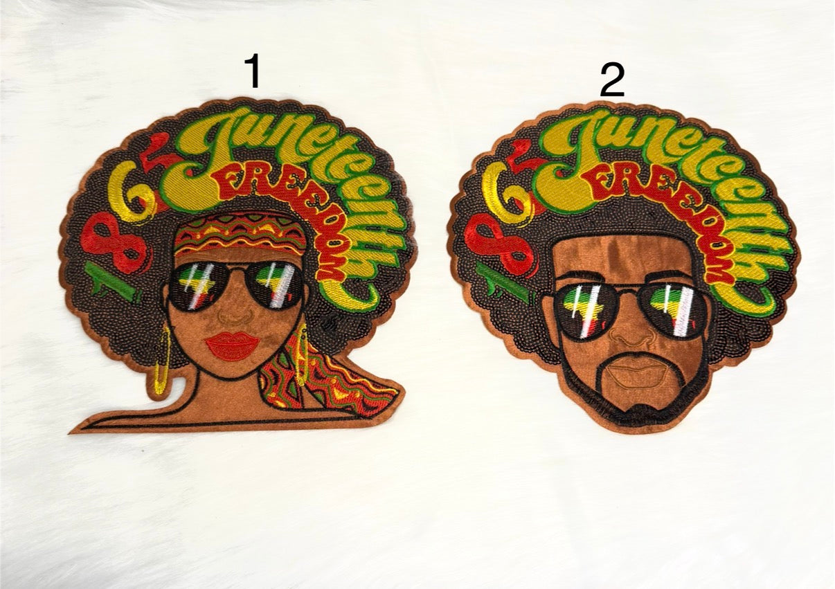 Juneteenth Iron-On Big Patches