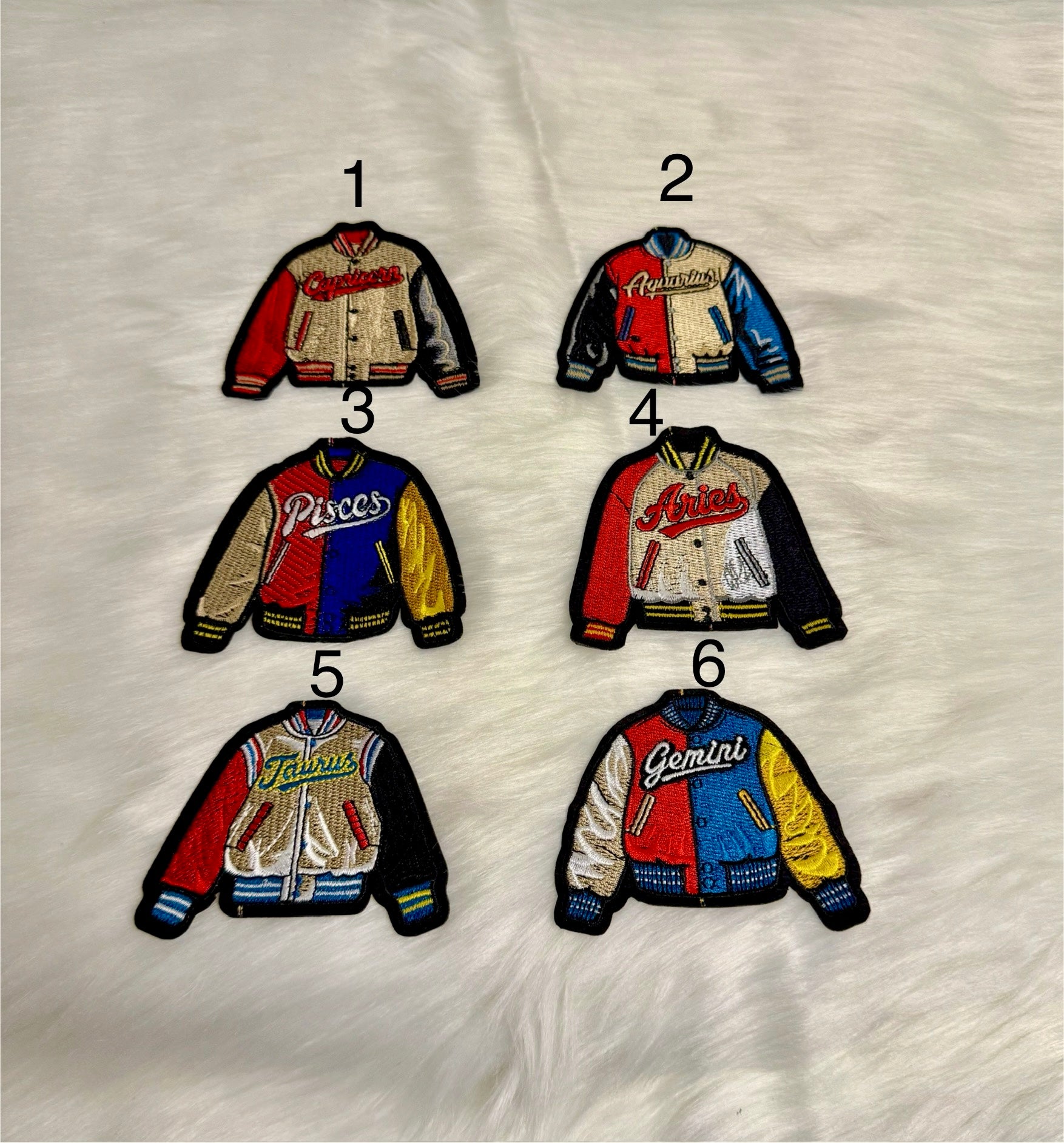 Zodiac Jacket Patches