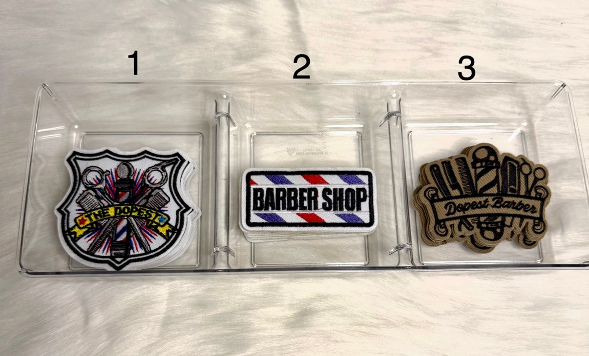 Barber Iron-On Patches