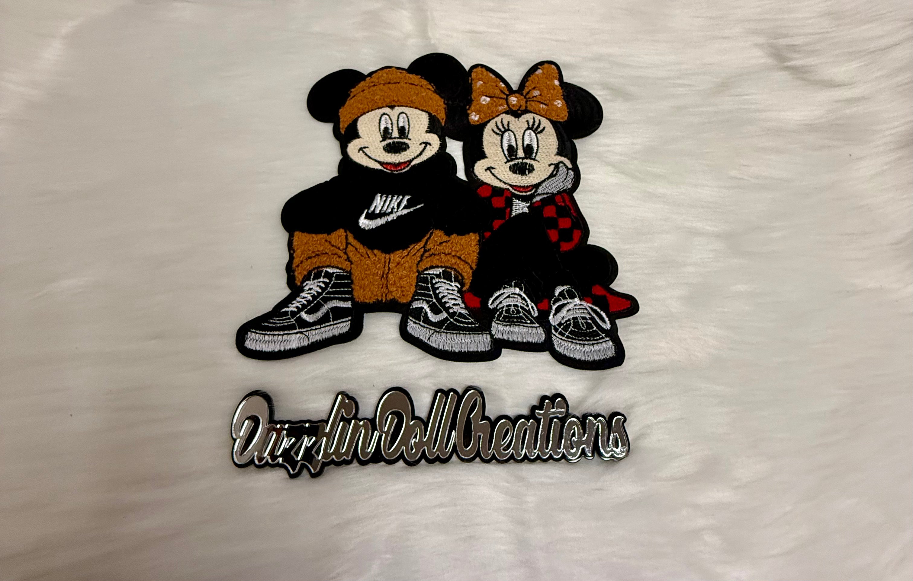 Mickey & Minnie Iron-On Big Patch