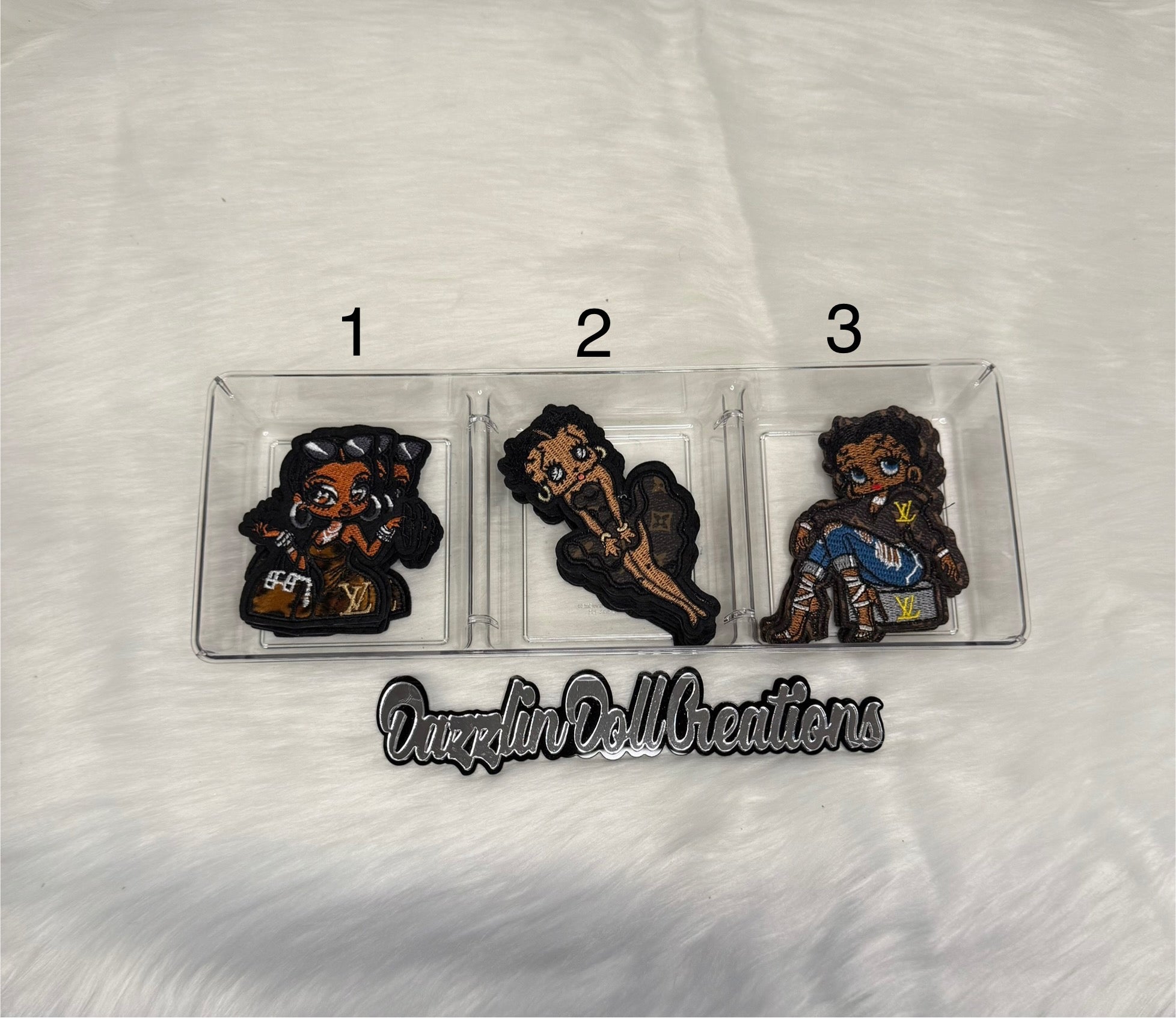 Inspired LV Betty Boop Patches