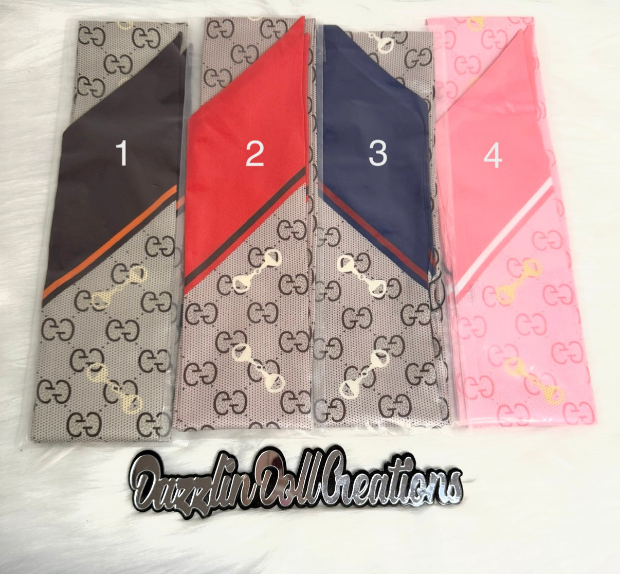 Inspired GG Purse Scarfs