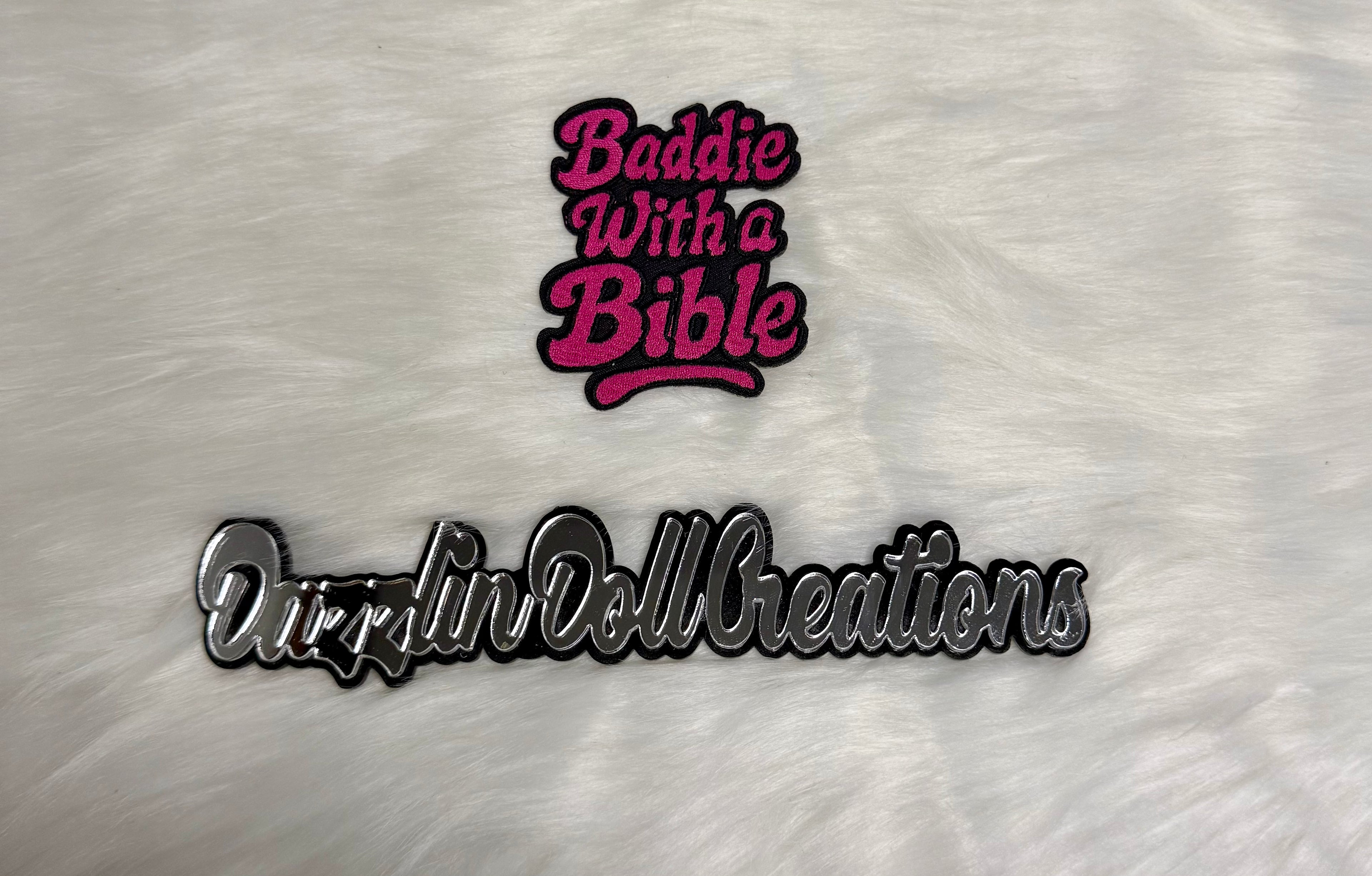 Baddie with a Bible Iron-On Patch