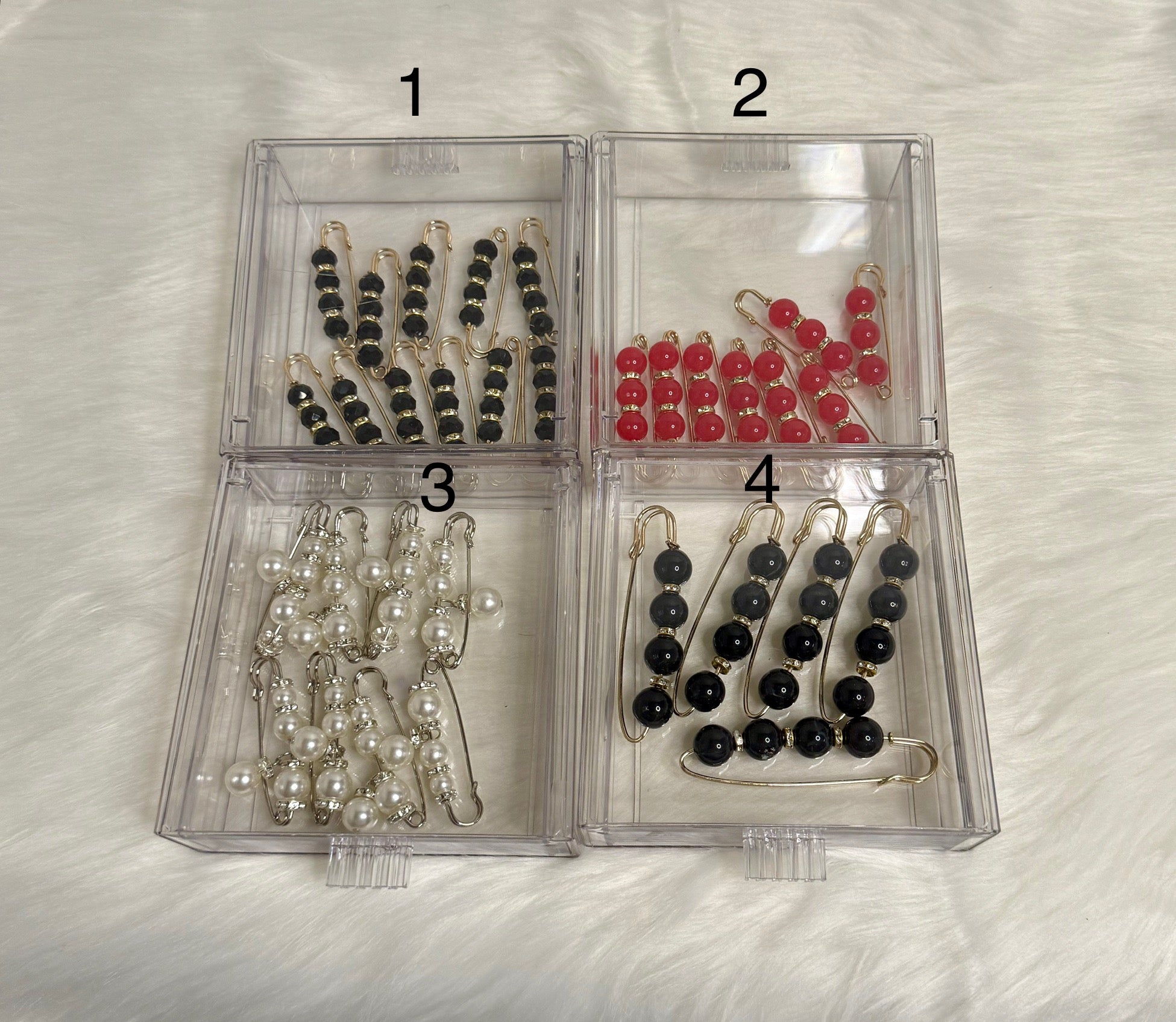 Elegant Pearl Safety Pins