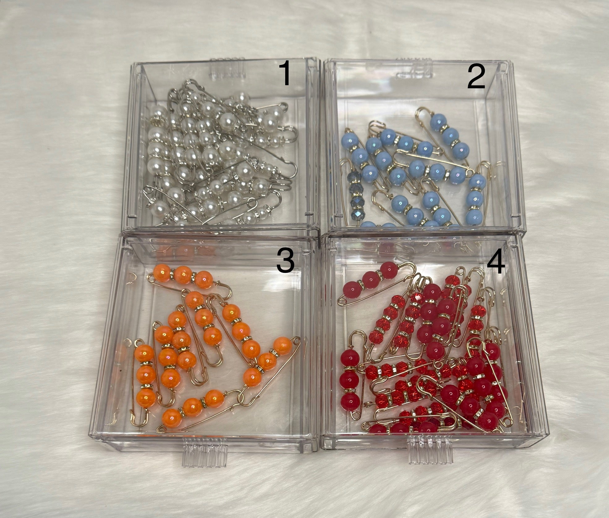 Elegant Pearl Safety Pins