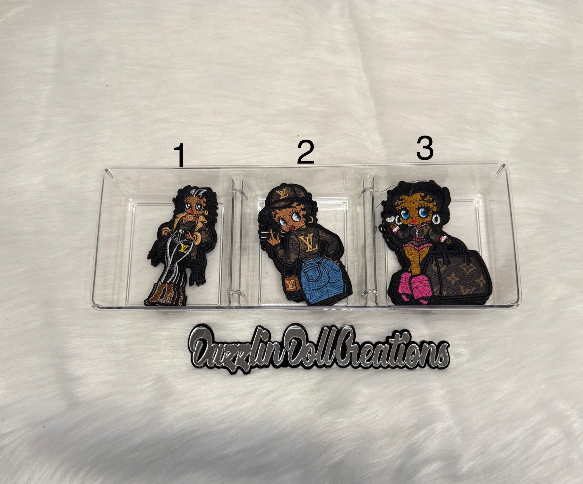 Inspired LV Betty Boop Patches