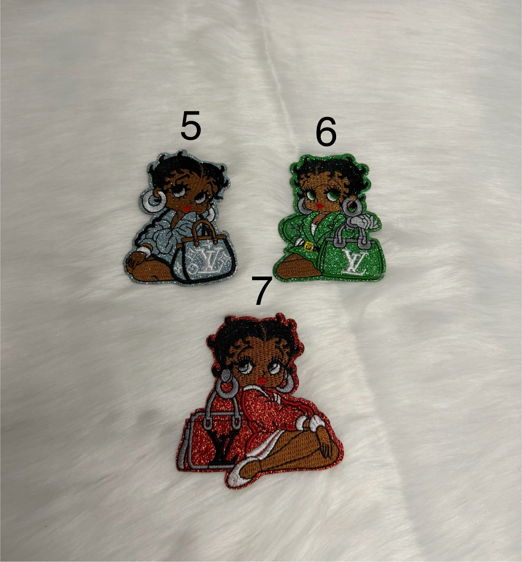 Inspired LV Betty Boop Patches