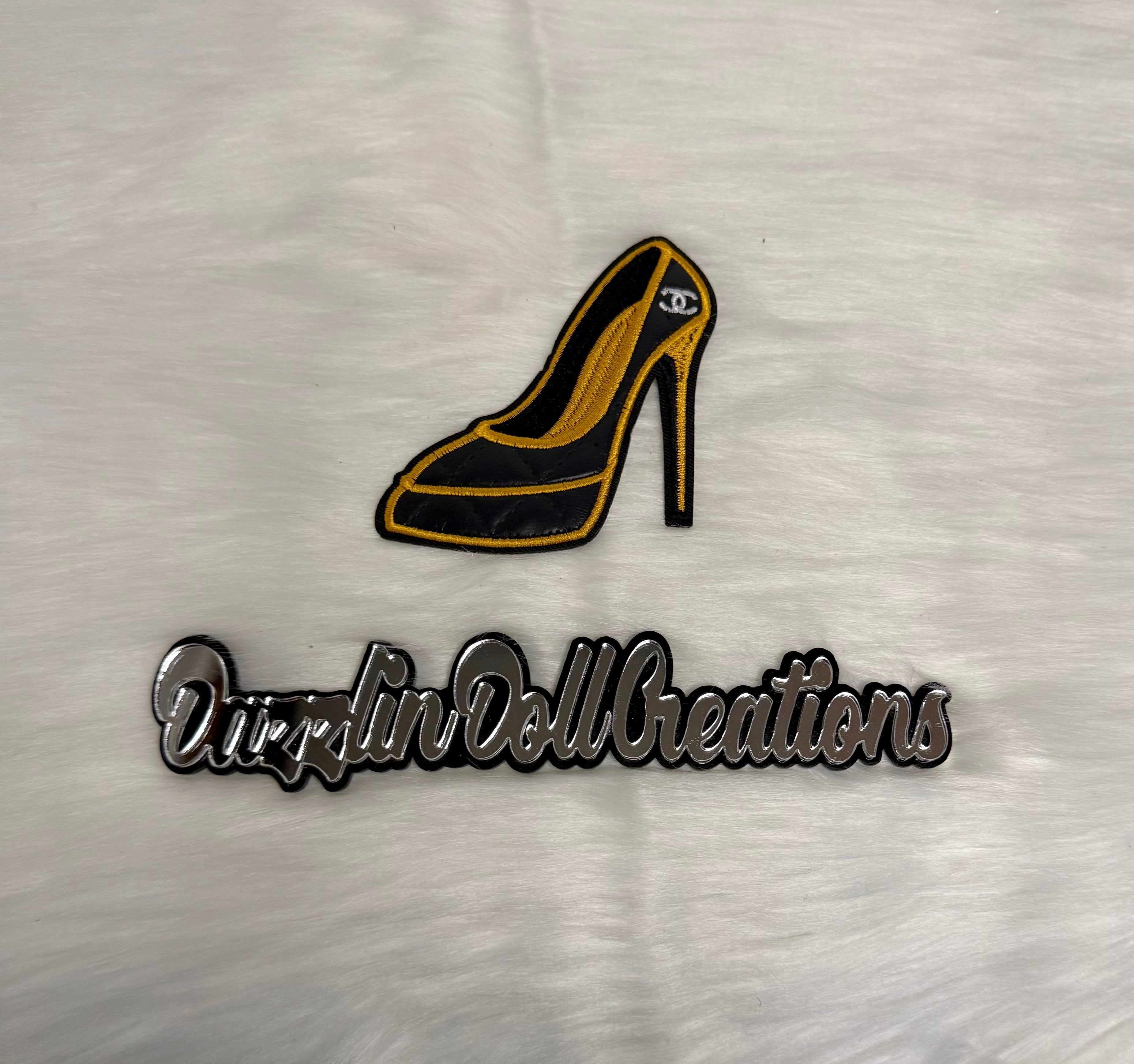 Inspired CC Leather Heel Iron-On Patch