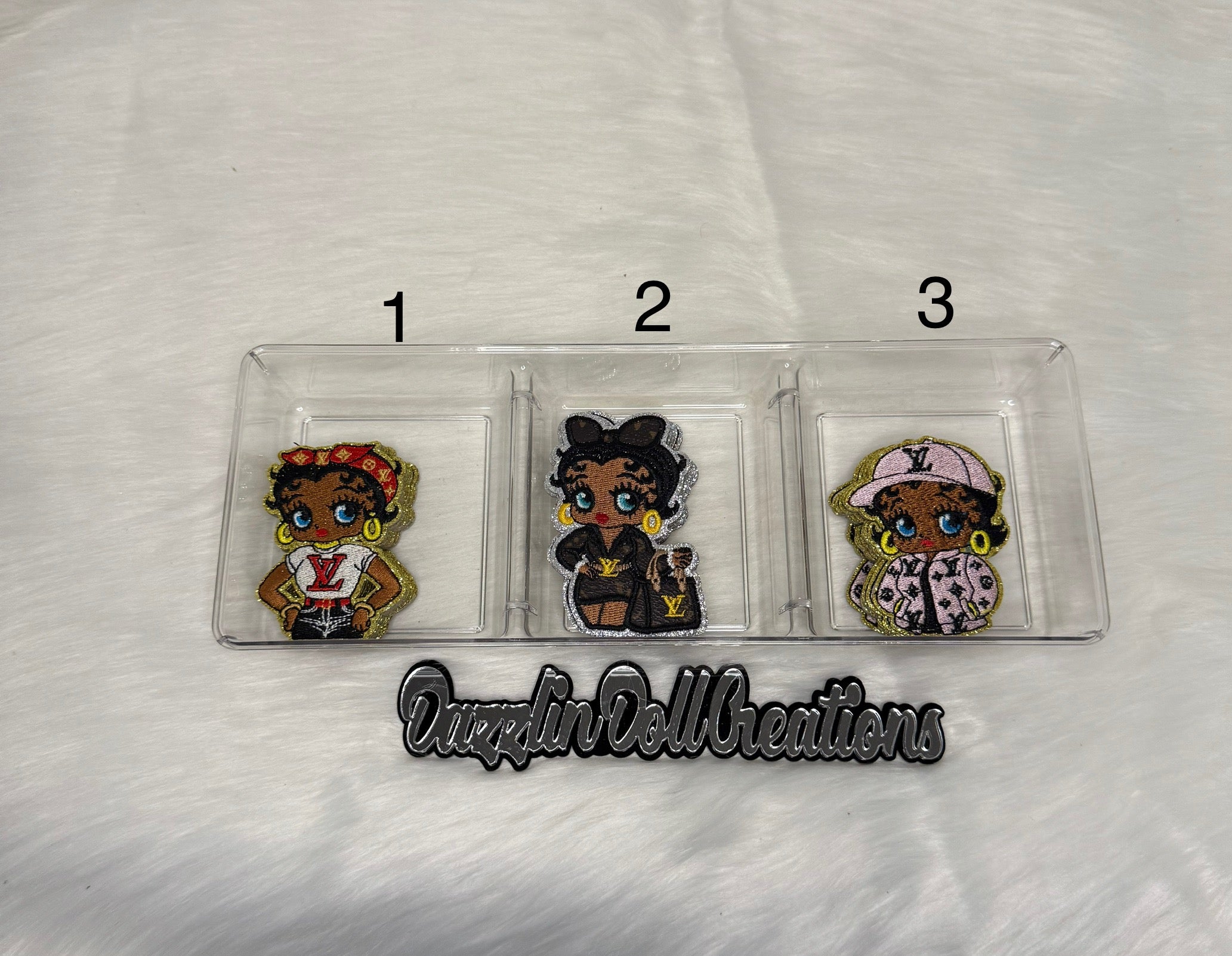Inspired LV Betty Boop Patches