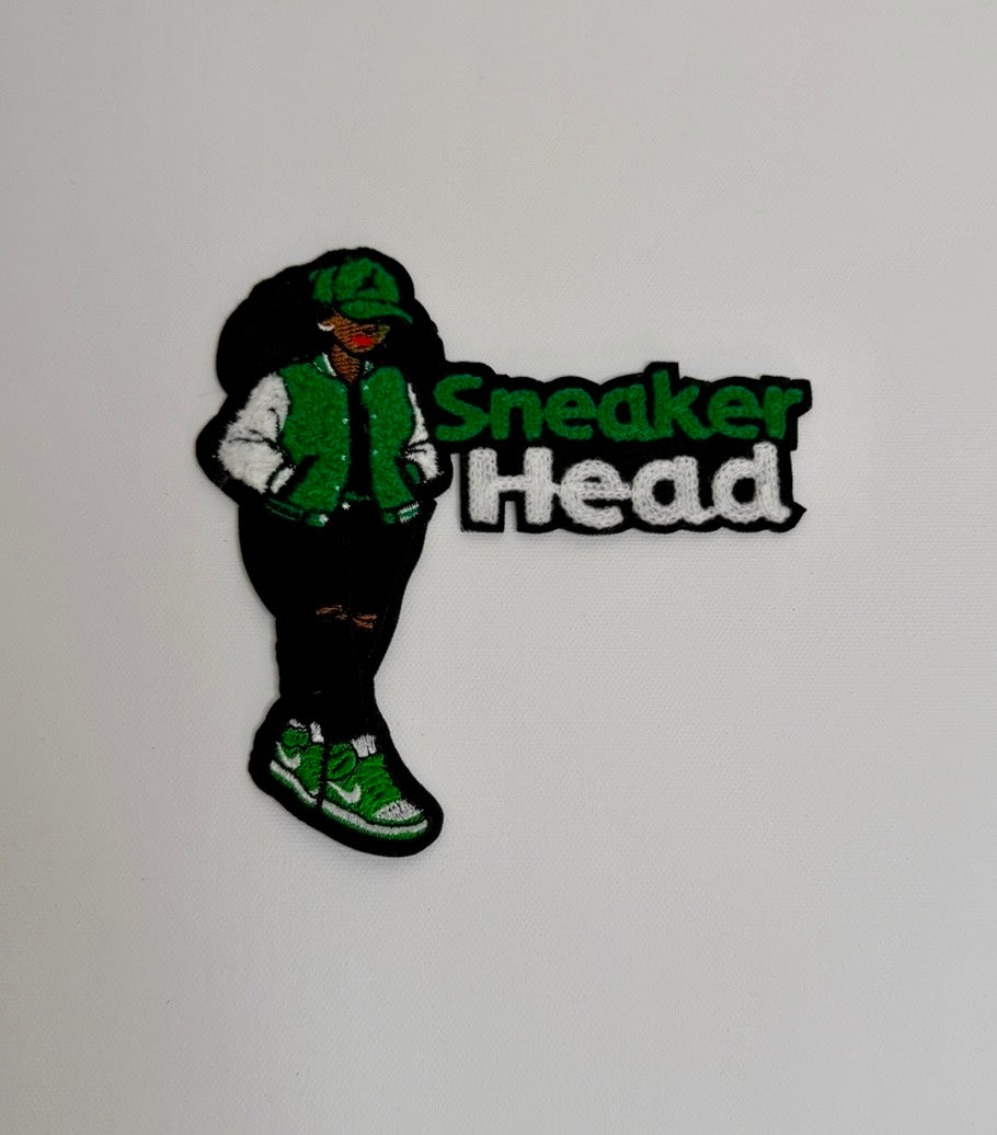 Sneaker Head Iron-On Mid Size Patches